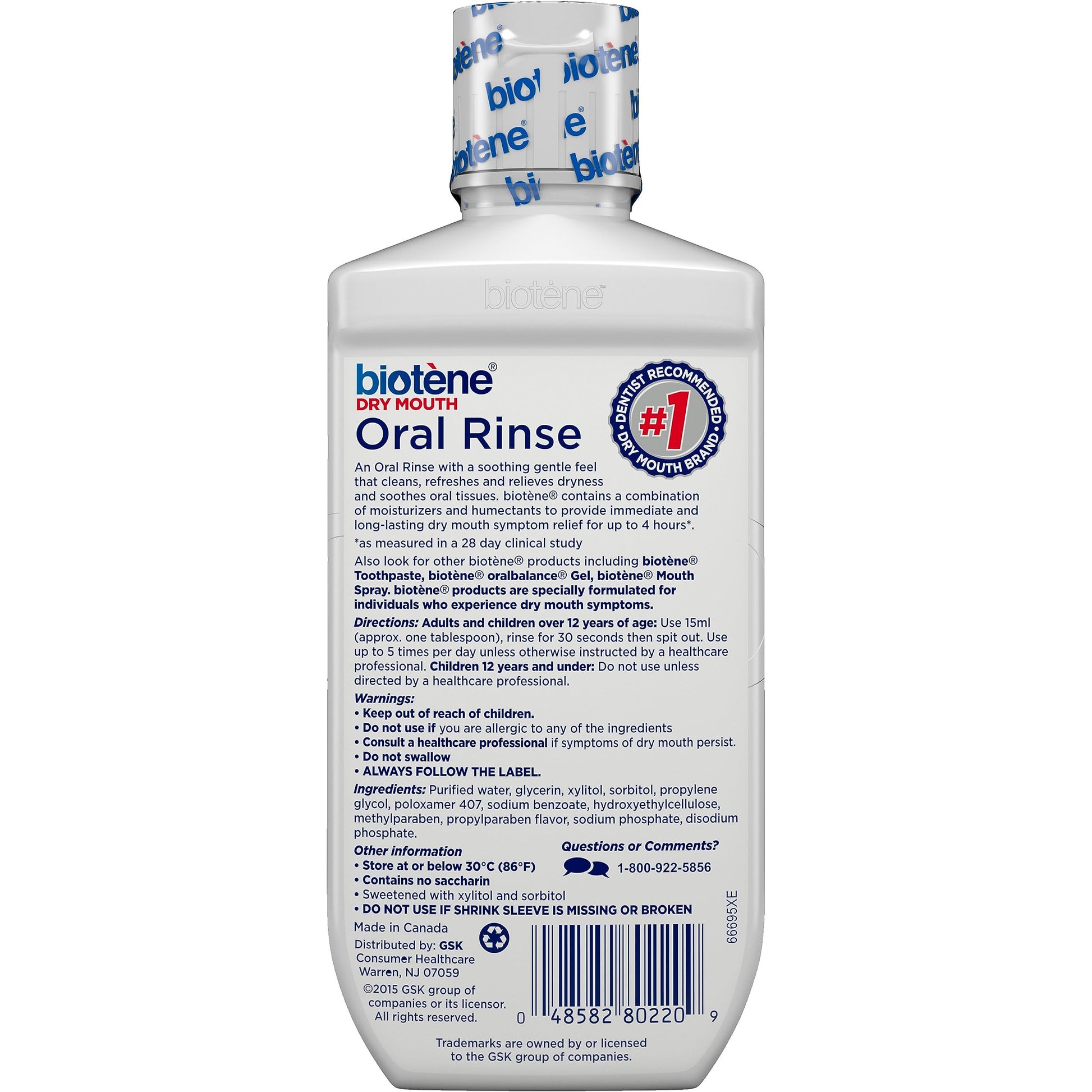 Biotene Dry Mouth Management Oral Rinse, Dry Mouth Spray and Moisturizing Gel - 1 Kit