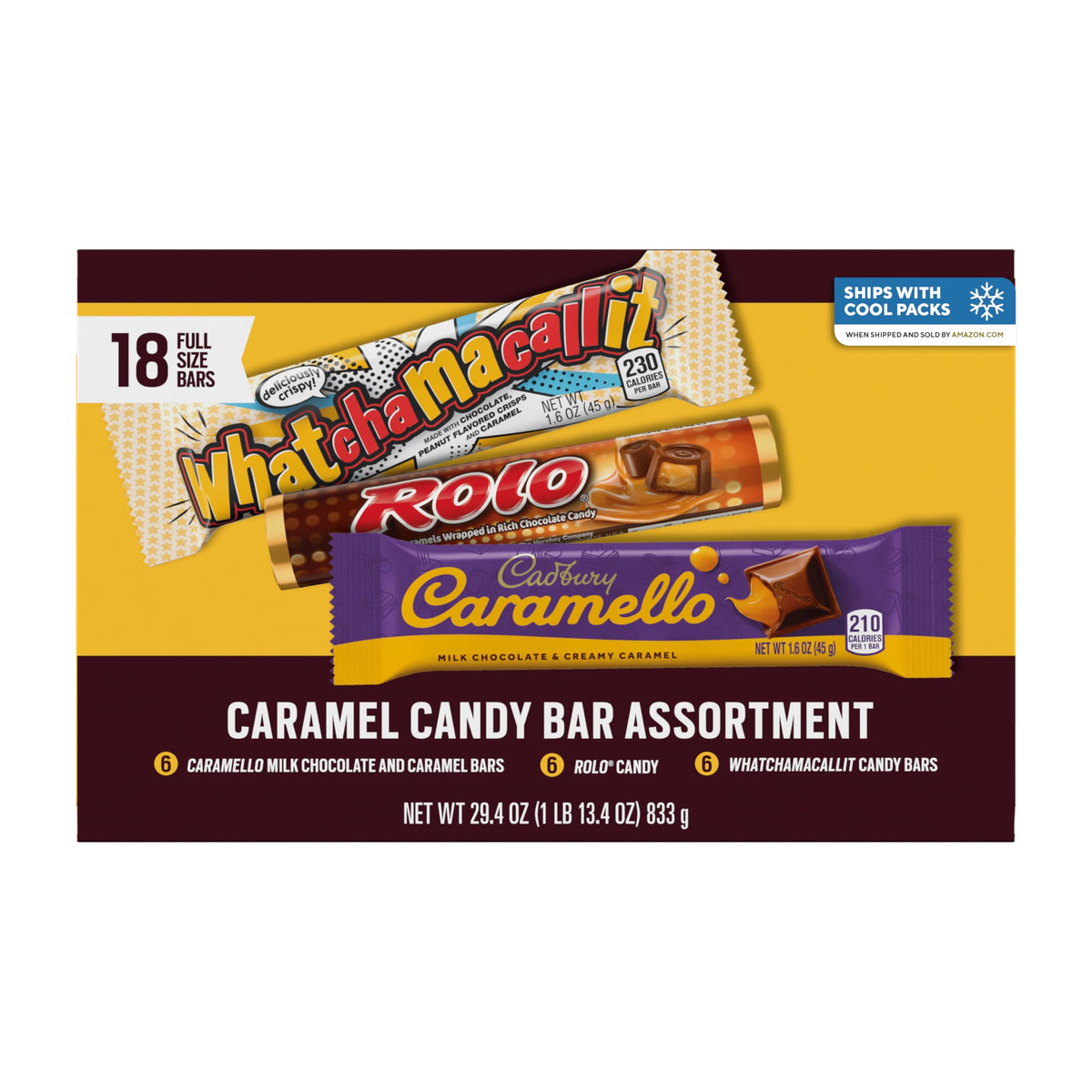Hershey Bonbonschachtel mit Karamellmischung, 833 g (18 Stück)