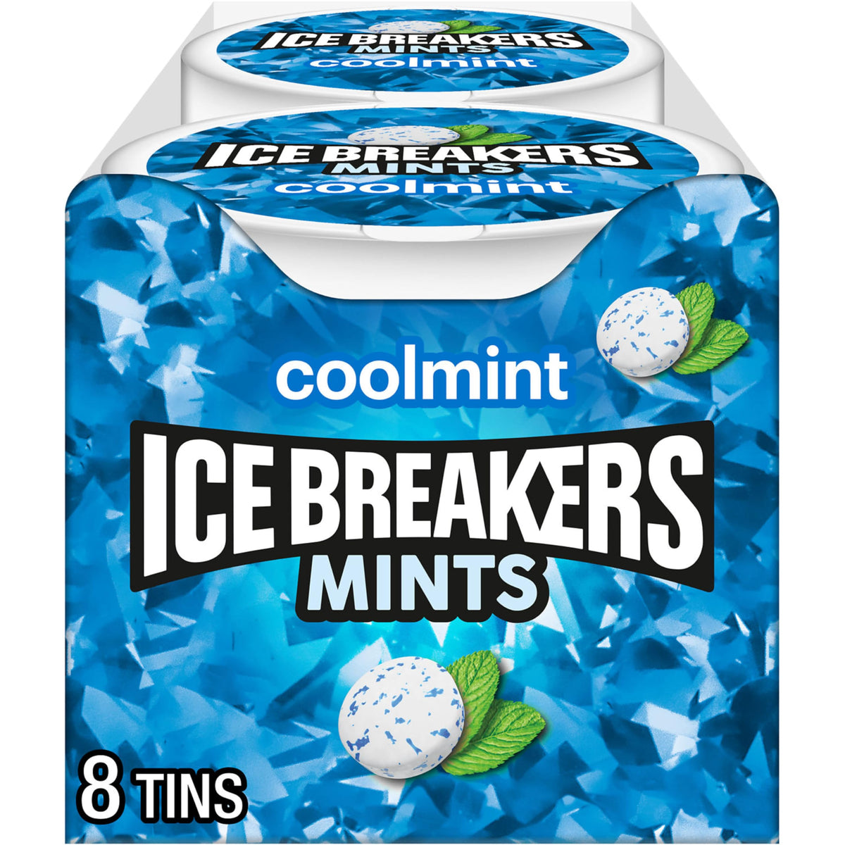 ICE BREAKERS Coolmint zuckerfreie Minzbonbons, 42g (8er-Pack)