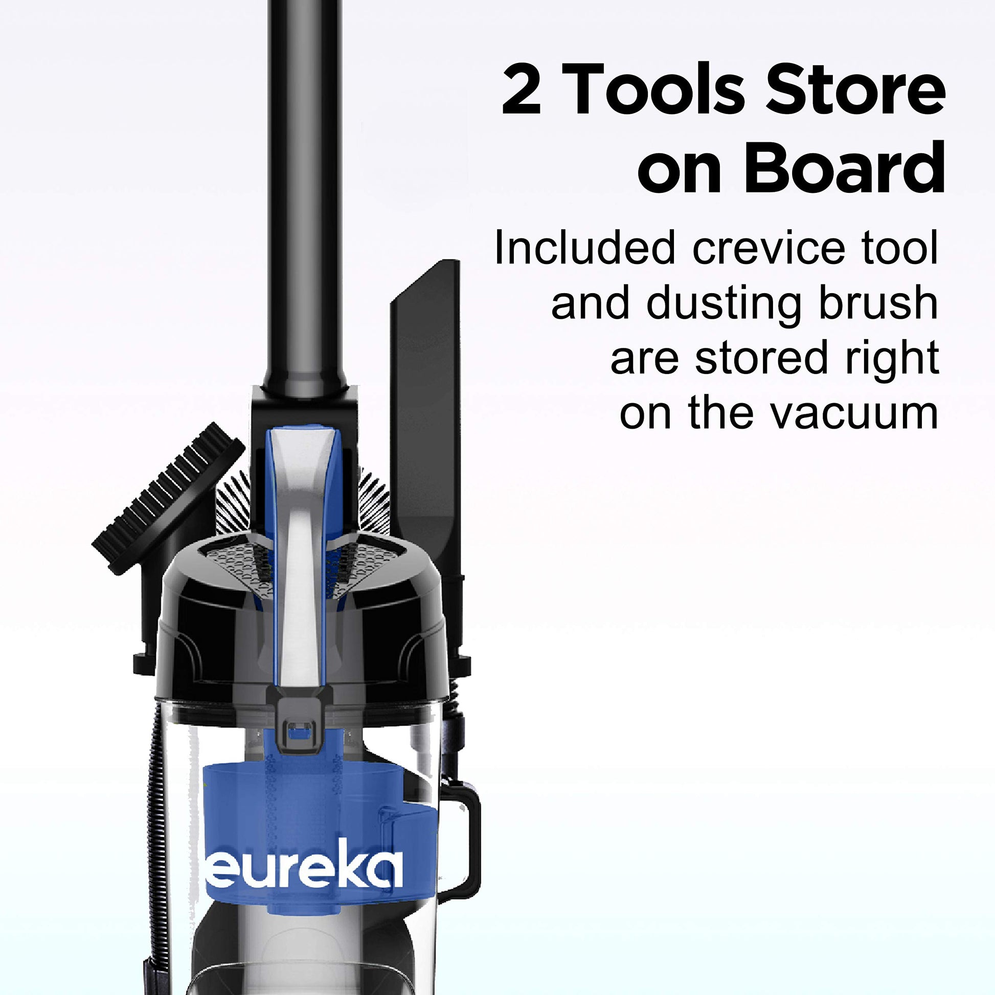 Eureka NEU10AE5 Powerful Bagless Upright Vacuum Cleaner Carpet and Floor, AirSpeed Ultra-Lightweight Vacuum Cleaner, w/ Replacement Filter, Blue