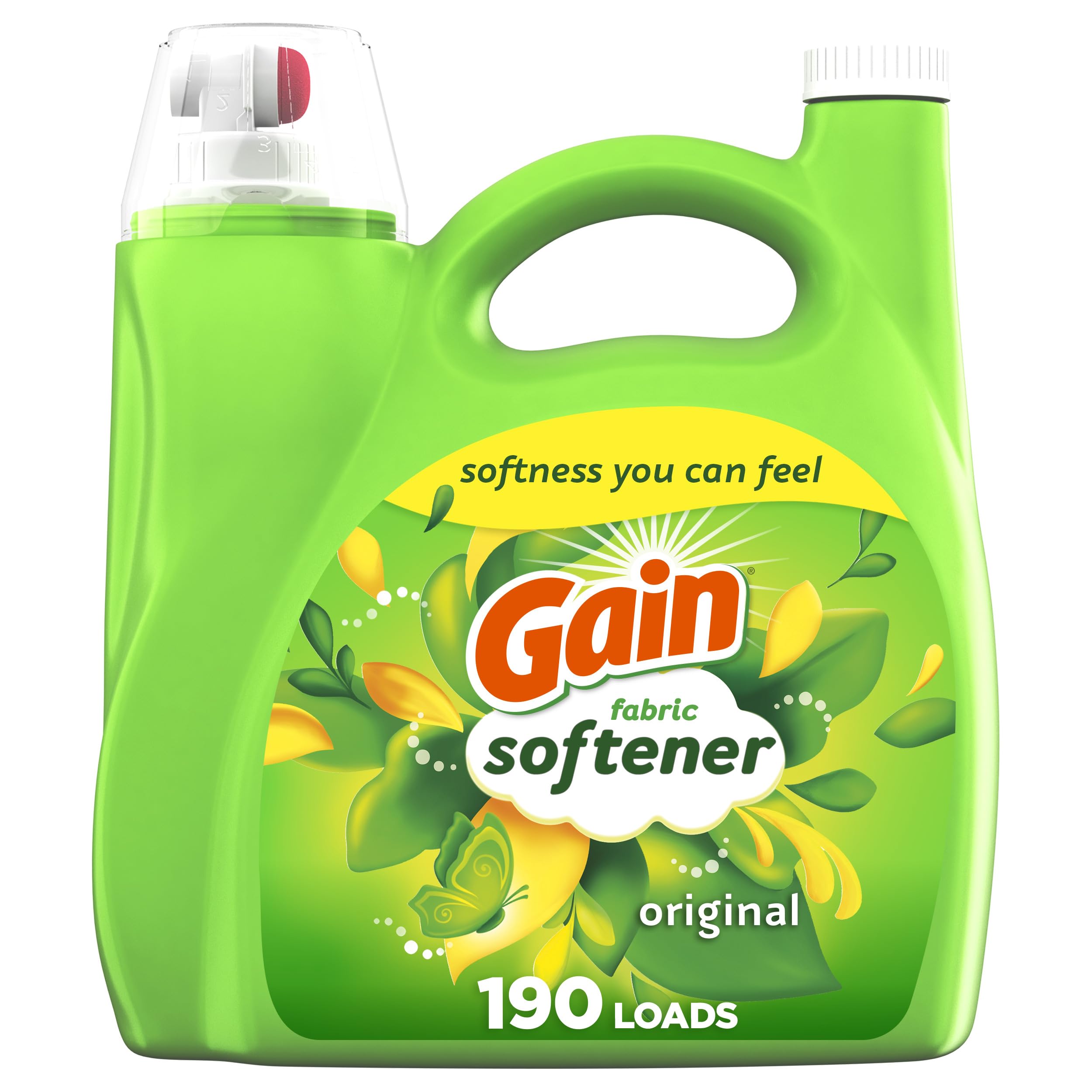 Gain Weichspüler, Originalduft, 4,14 L, 190 Waschladungen, HE-kompatibel, Verpackung kann variieren