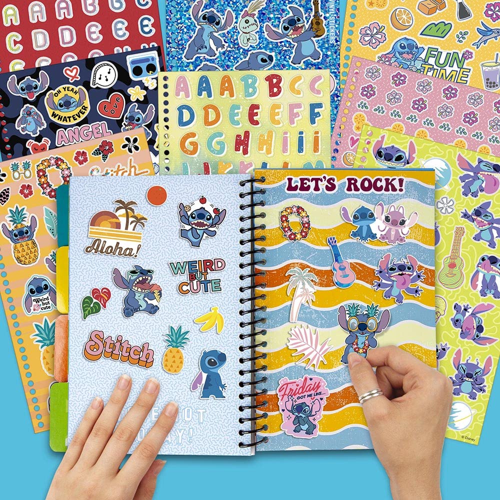 Fashion Angels Disney Stitch Sticker Book, Includes 1,000+ Stickers & Collector Pages, Disney Lilo and Stitch Stickers, Ideal for Accessorizing Kids Notebooks & More