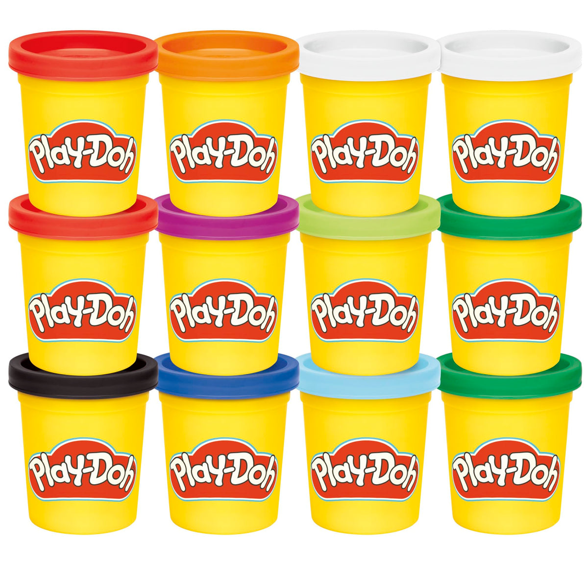 Play-Doh Jewel Colors Großpackung mit 12 Dosen à 112 g, Partygeschenke, Einschulungsgeschenke, Preise & Partygeschenke, Kunst & Basteln für Kinder, Vorschulspielzeug, ab 2 Jahren (Amazon exklusiv)