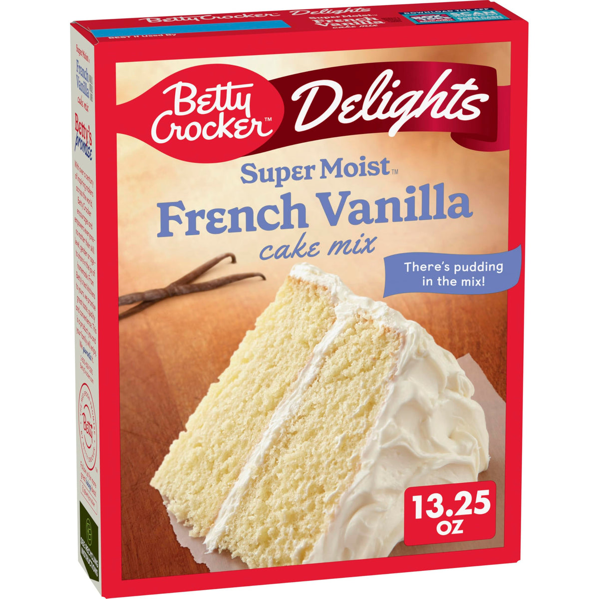 Betty Crocker Delights Super Moist Kuchenmischung Französische Vanille, 375 g