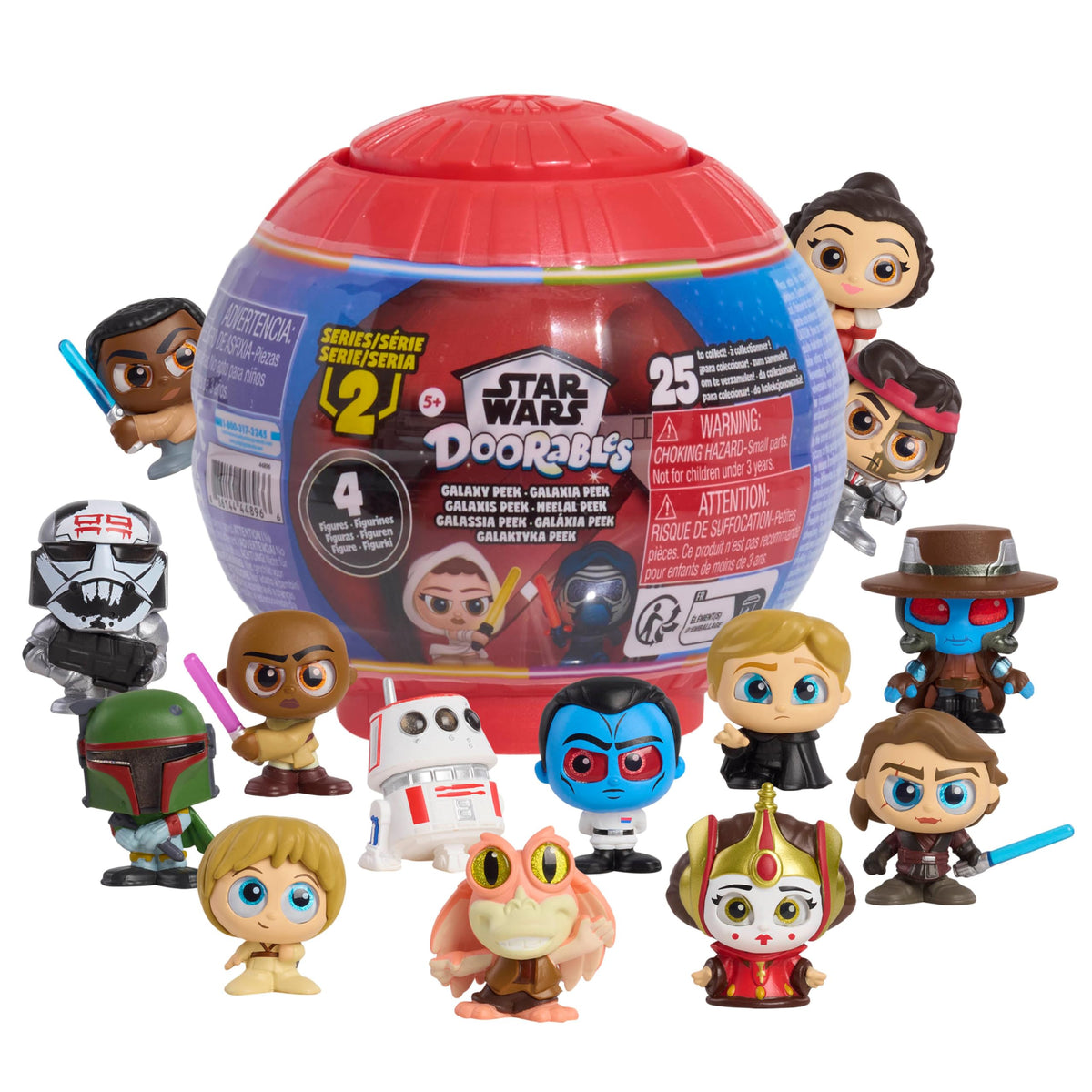 Star Wars Doorables Galaxy Peek Serie 2, 3,8 cm große Figuren, Überraschungs-Sammelfiguren, Kinderspielzeug für Kinder ab 5 Jahren von Just Play