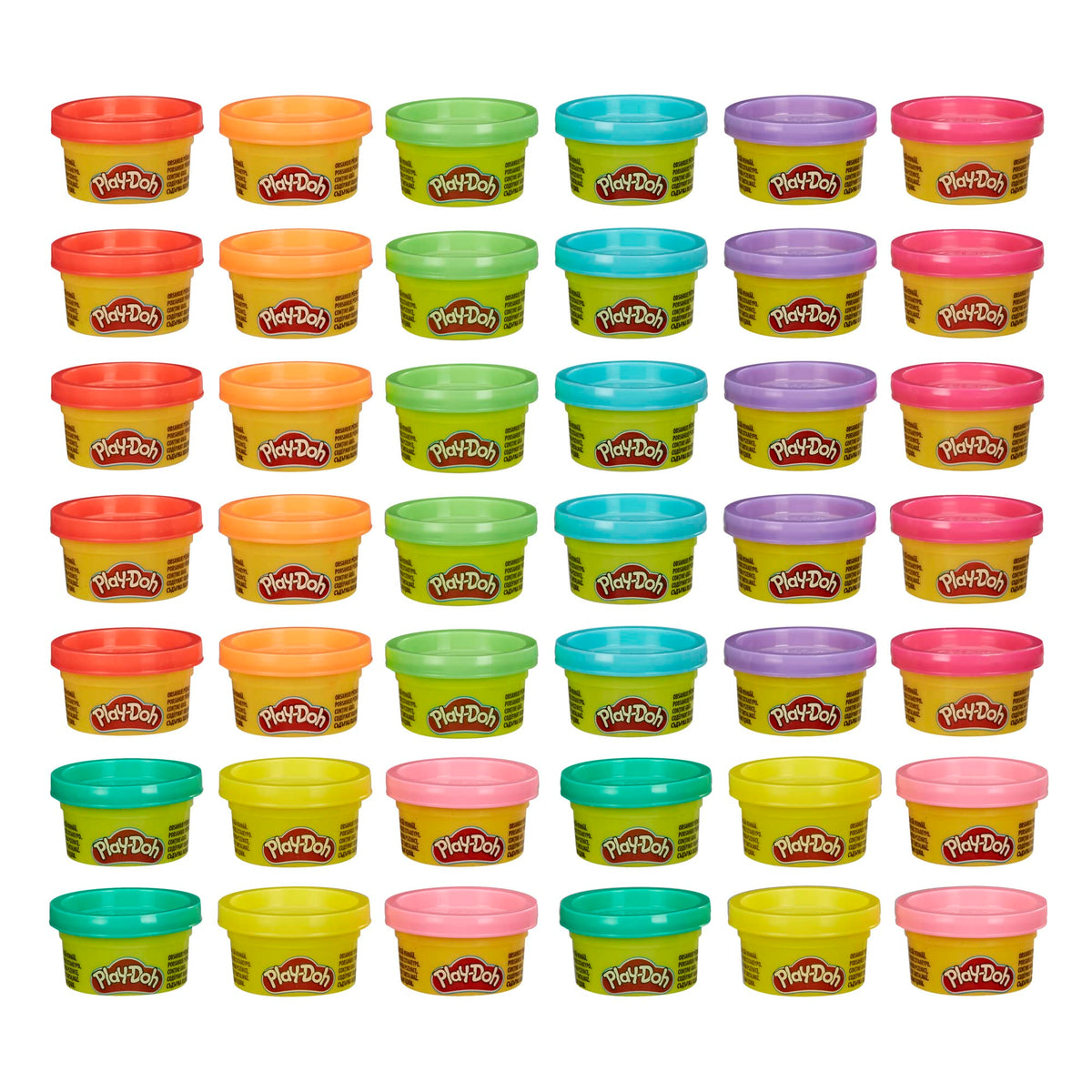 Play-Doh Großpackung mit 42 Dosen à 28 g Modelliermasse, Schulanfangsgeschenke, Preise & Partygeschenke, Kunsthandwerk für Kinder, Spielzeug für Vorschulkinder, ab 2 Jahren (exklusiv bei Amazon)