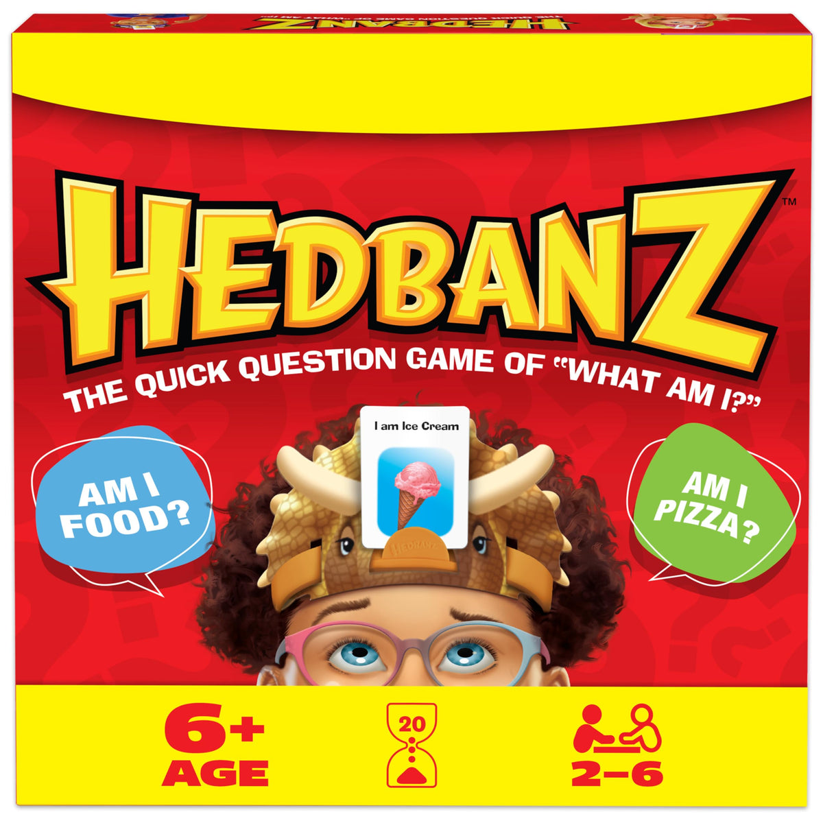 Spin Master Games, Hedbanz 2023 Edition mit neuen Karten, Ratespiel mit Bildern, für Familie & Kinder, 2-6 Spieler, ab 6 Jahren