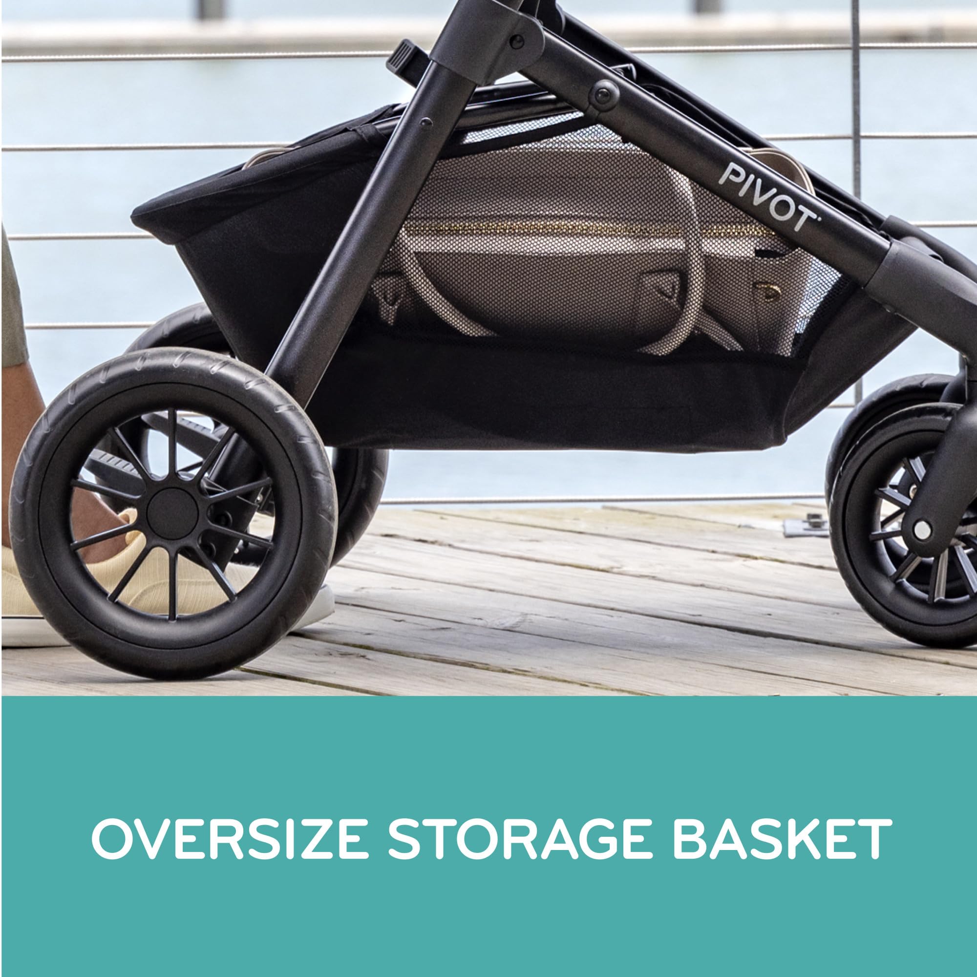 Evenflo Pivot Modular Travel System with LiteMax Infant Car Seat (Desert Tan)