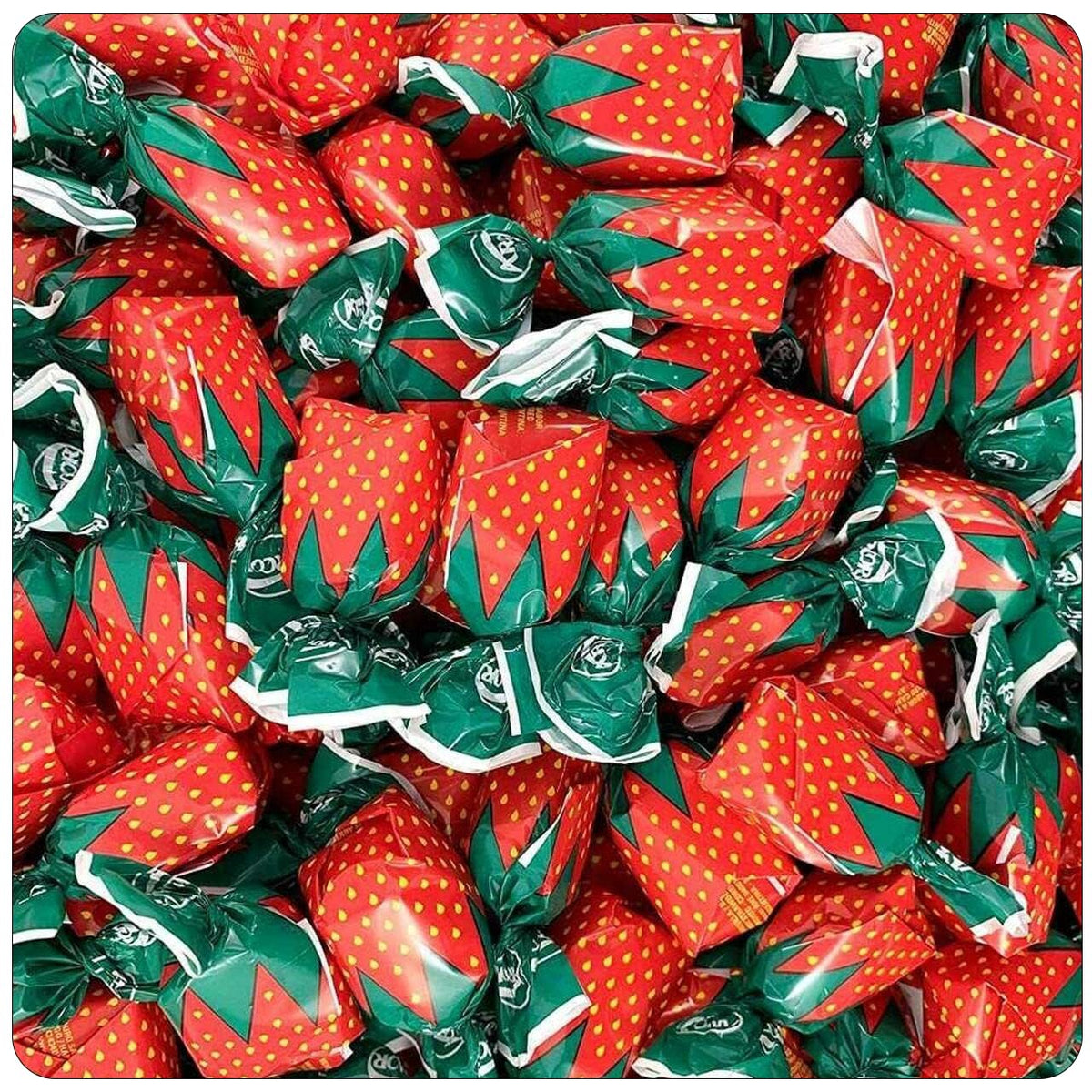 Erdbeer-Hartbonbons einzeln verpackt - Cambie Großpackung Bonbons mit Fruchtfüllung, 900g Bonbons für Piñata-Füllung, Süßigkeitentüten, Partygeschenke