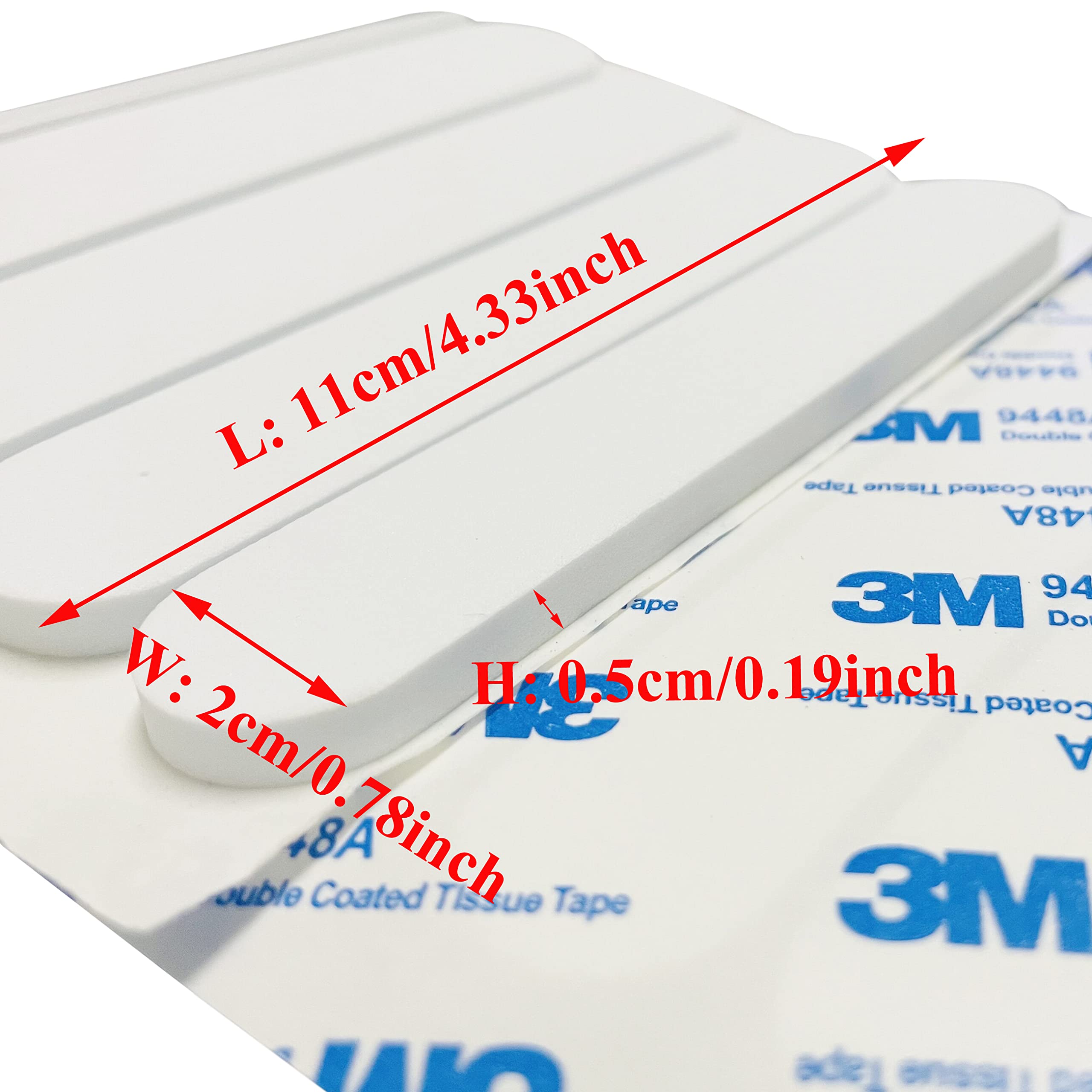 monochef 30pcs Hat Size Tape Hat Size Reducer Inserts Liner Foam Reducing Sizing Tape Sizer Self Adhesive for Hats Caps Make Smaller Sweatband Black White