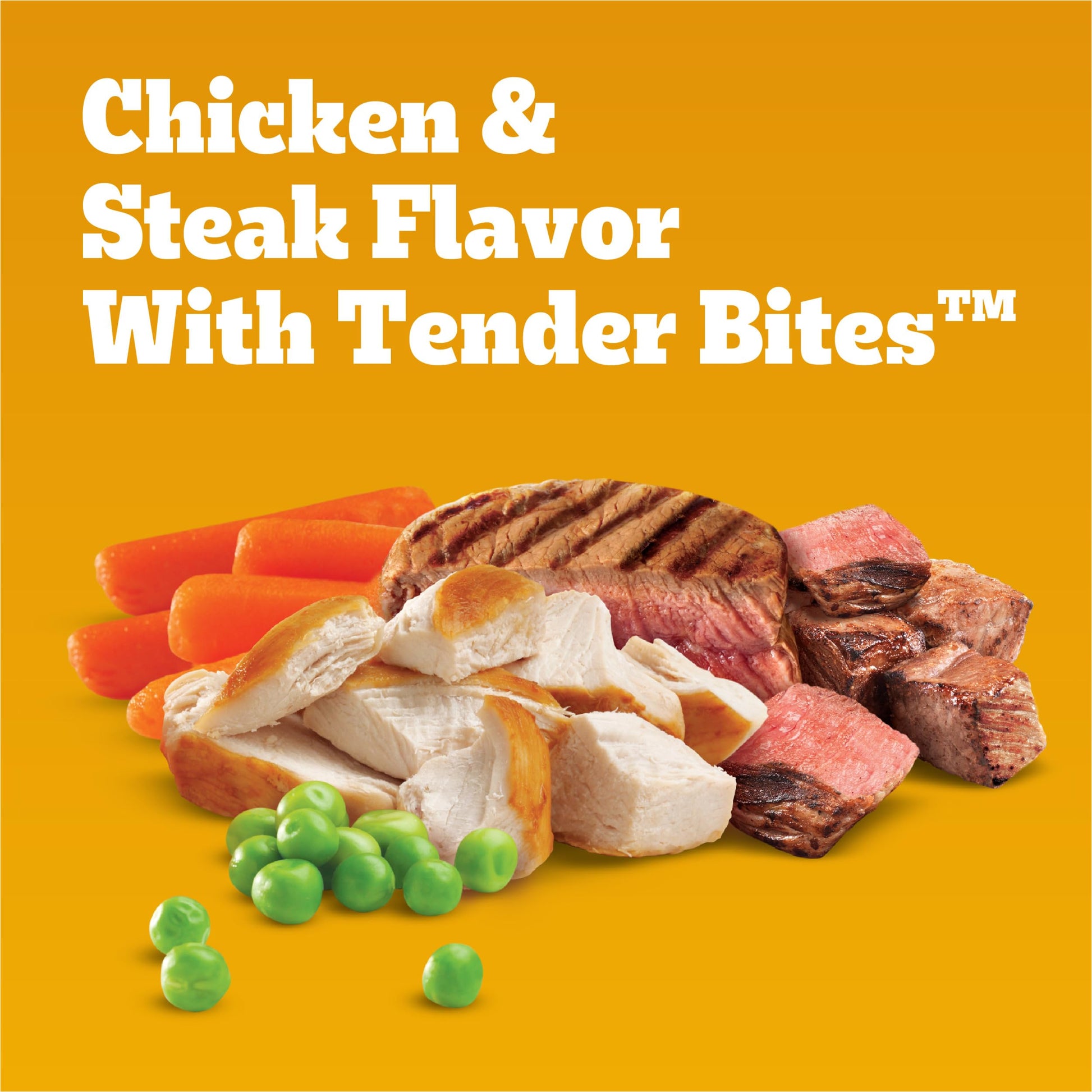 Pedigree with Tender Bites for Small Dogs Adult Dry Dog Food, Chicken and Steak Flavor, 14 lb. Bag