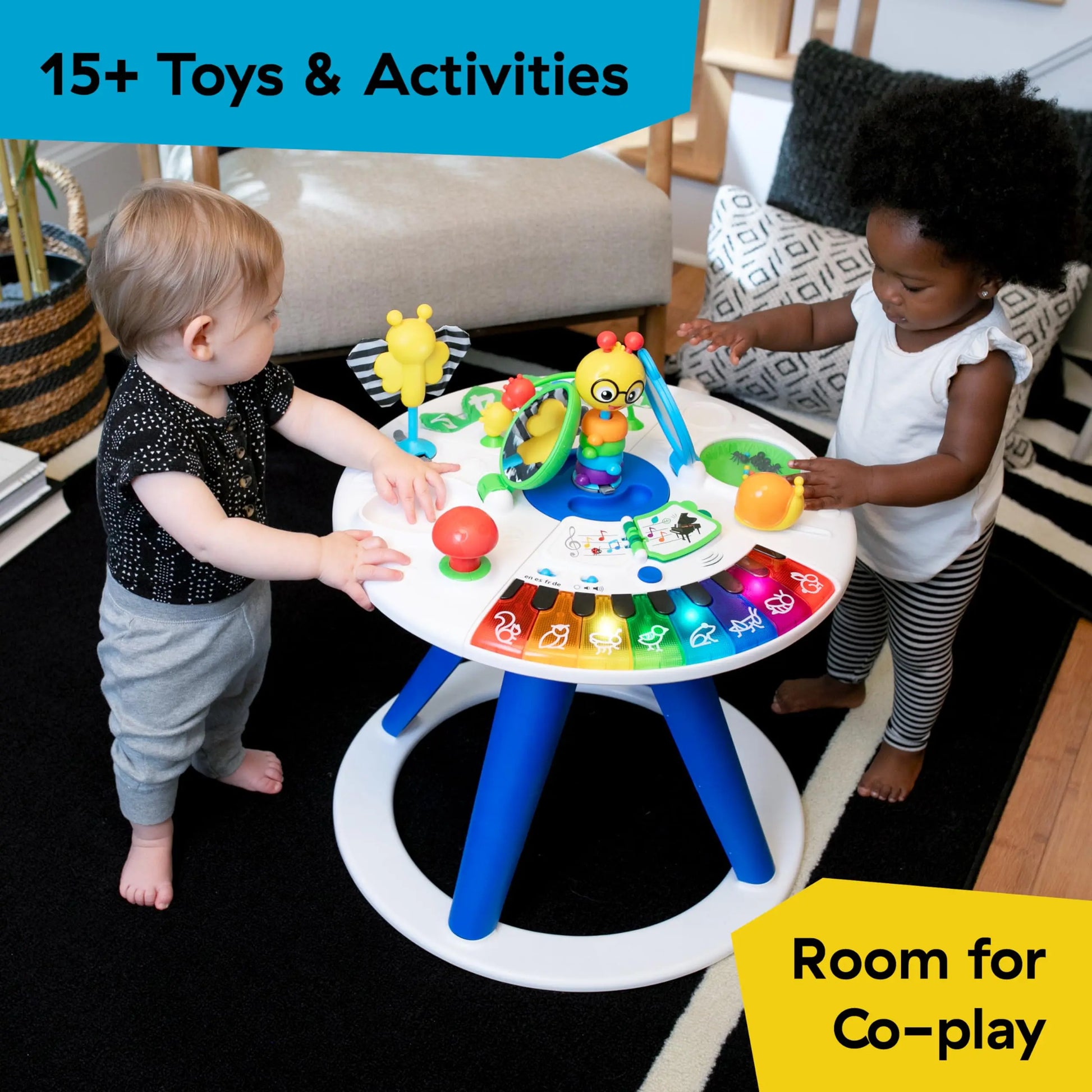 Baby Einstein Around We Grow 4-in-1 Walker, Discovery Activity Center and Table, Age 6 Months and up