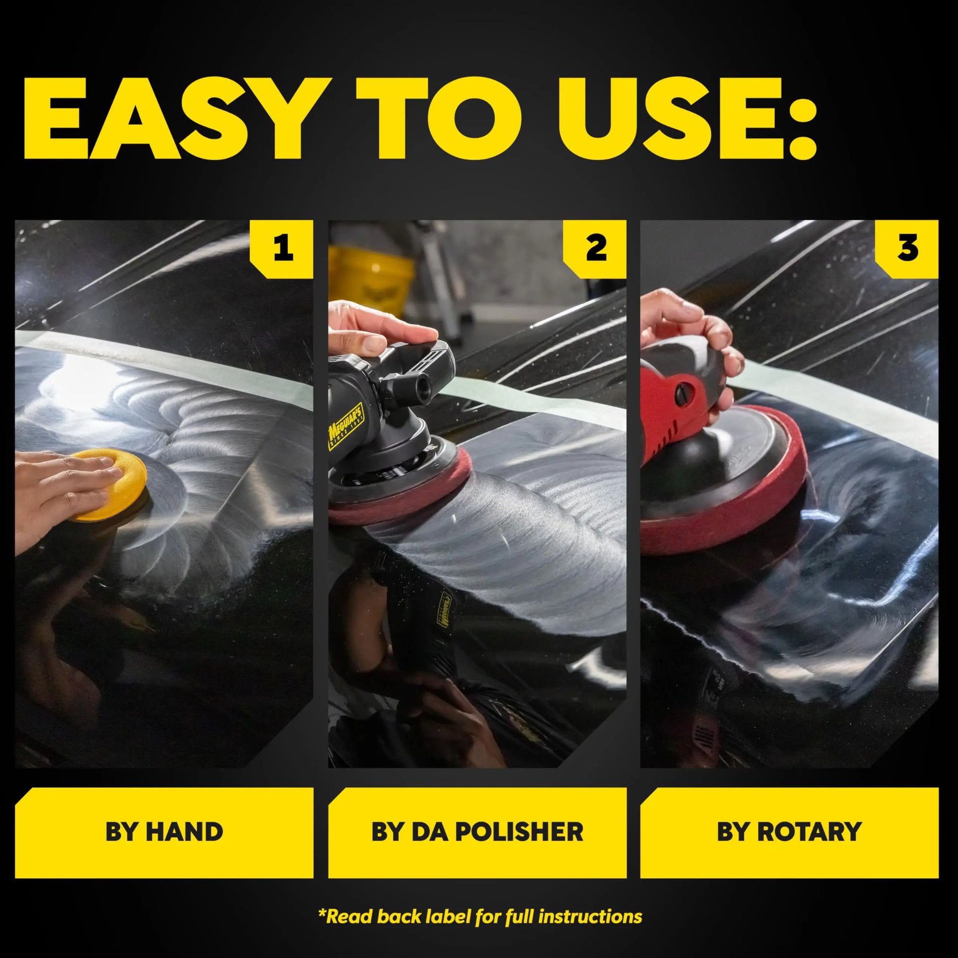 Meguiar's Mirror Glaze M105 Ultra-Cut Compound, Car Rubbing Compound for Removing Scratches and Heavy Swirls While Adding Shine, Safe and Effective on All Glossy Car Paint and Clear Coats, 8 oz