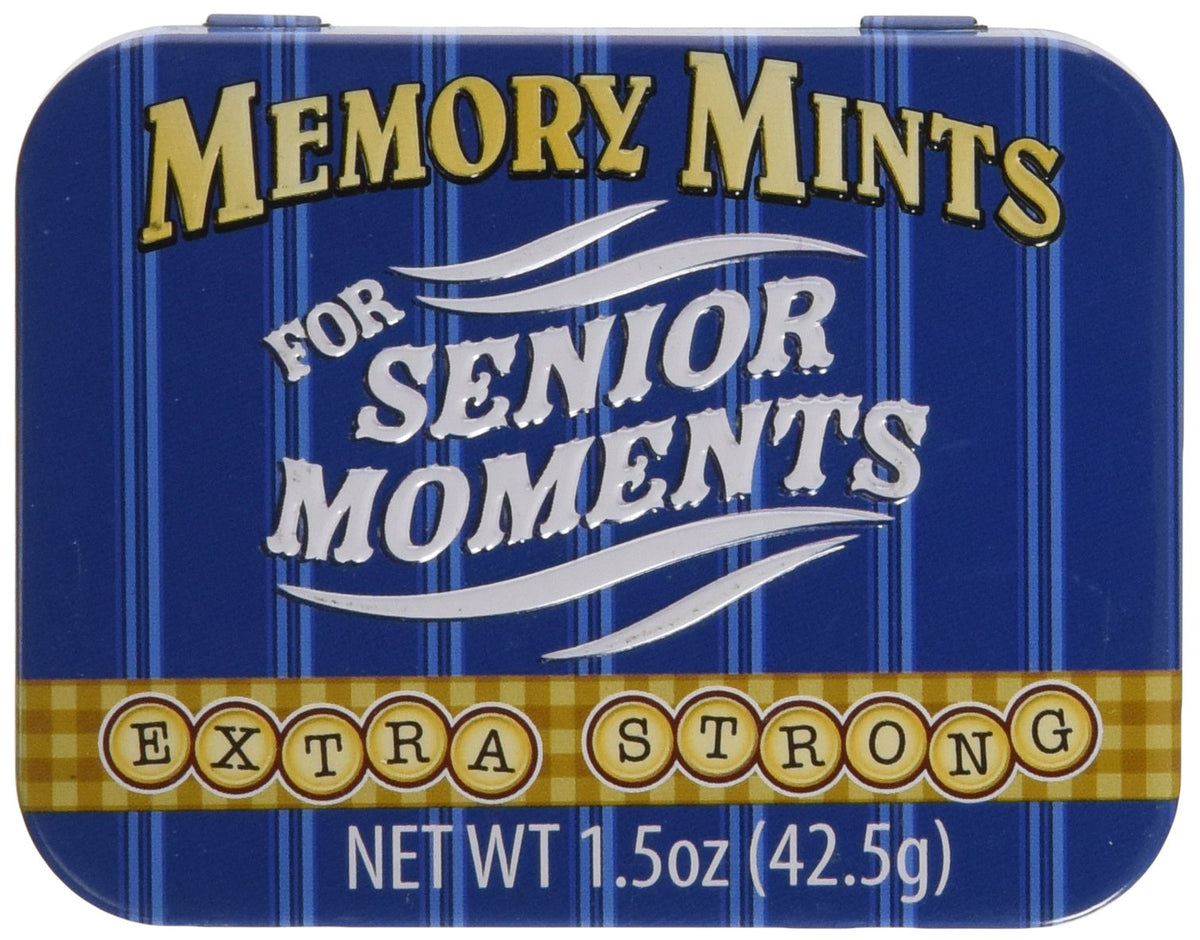Boston America Gag Gifts Gedächtnis-Minzbonbons, Zuckerbonbons für lustige Rentner-Momente Gag-Dose