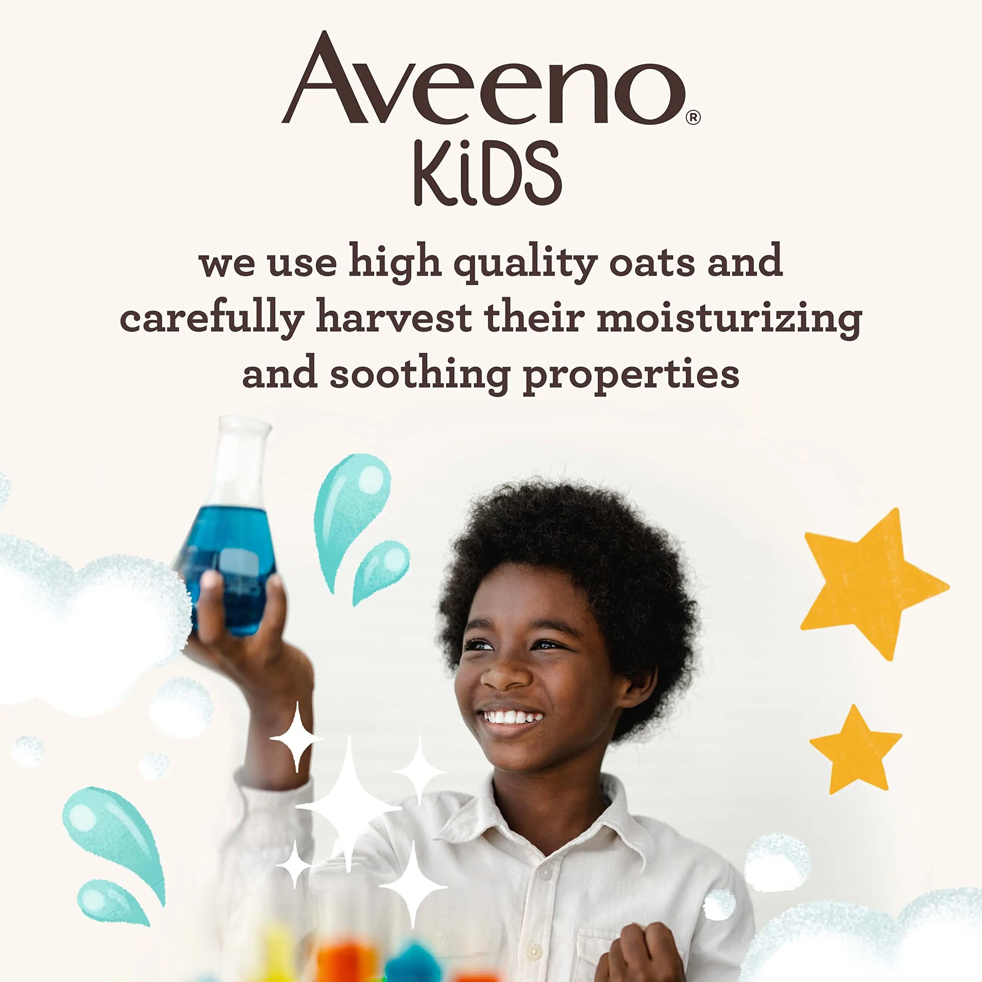 Aveeno Kids Sensitive Skin Face and Body Wash with Oat Extract, Gently Washes Away Dirt and Germs Without Drying, Tear-Free, Hypoallergenic Kids Body Wash, 18 fl. oz, 2 Pack