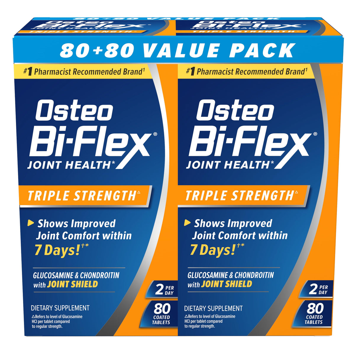 Osteo Bi-Flex Triple Strength Twin, 80 Count, 2pack