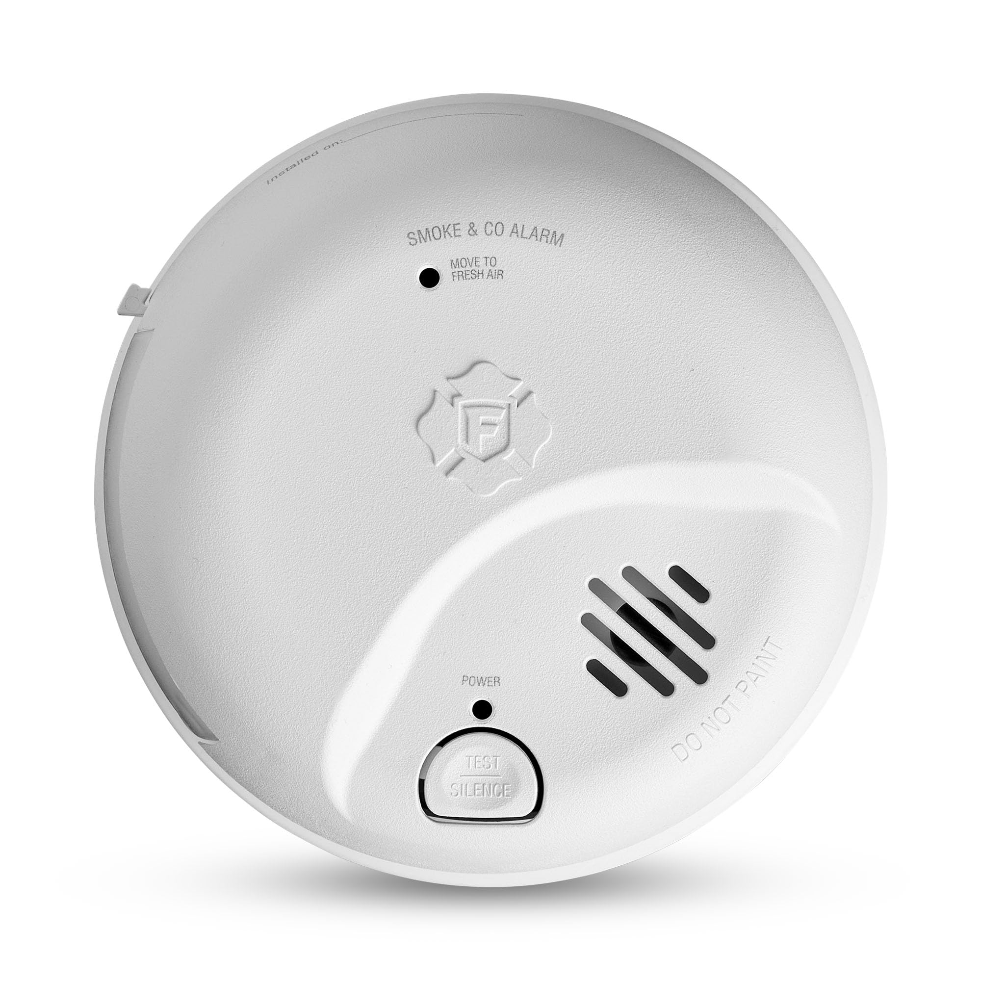 First Alert Kombinierter Rauch- und Kohlenmonoxidmelder, Verdrahteter Melder mit Batterie-Backup, SMICO100-AC, 1 Stück