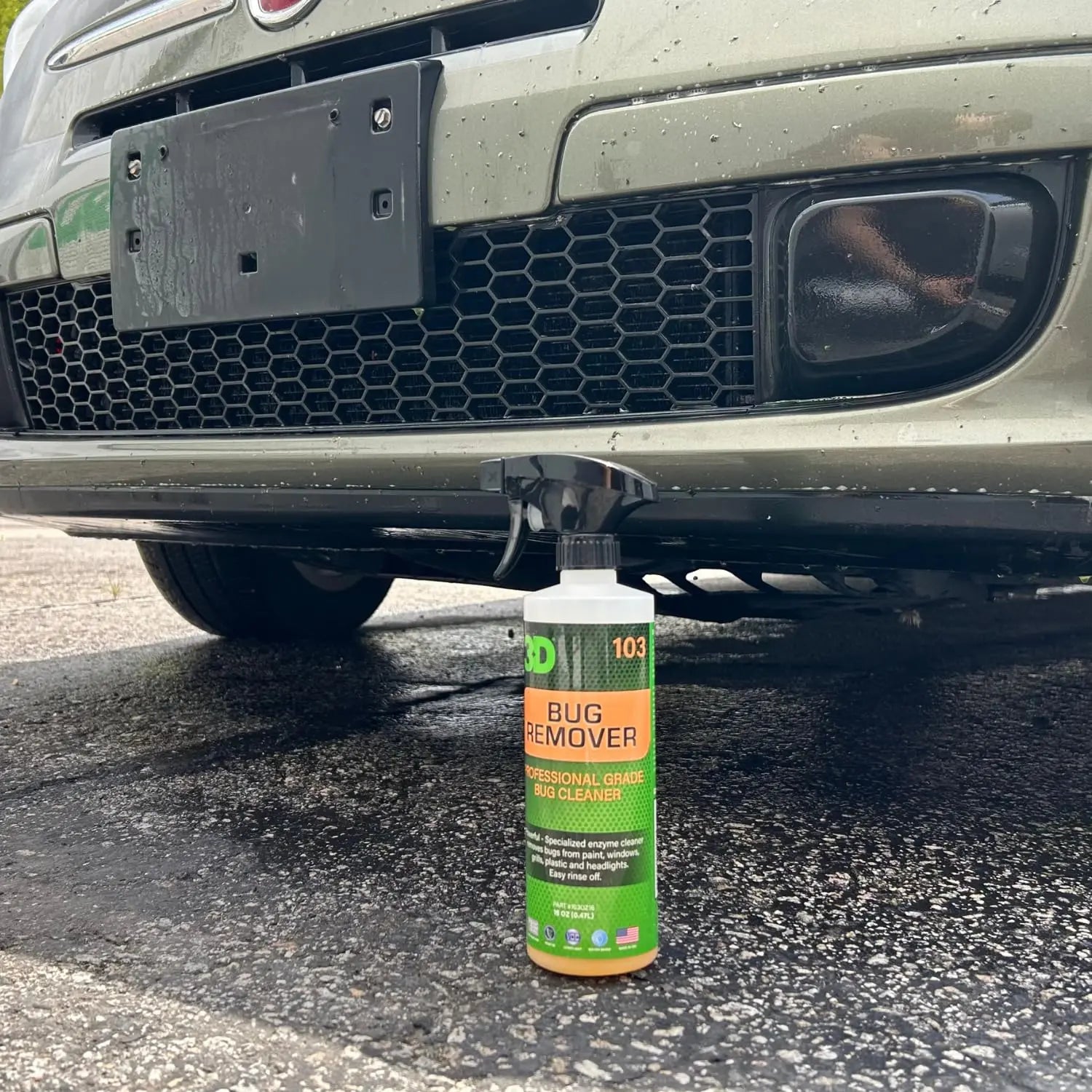 3D Bug Remover - All Purpose Exterior Cleaner & Degreaser to Wipe Away Bugs on Plastic, Rubber, Metal, Chrome, Aluminum, Windows & Mirrors, Suitable for use on Car Paint, Wax & Clear Coat (Gallon)