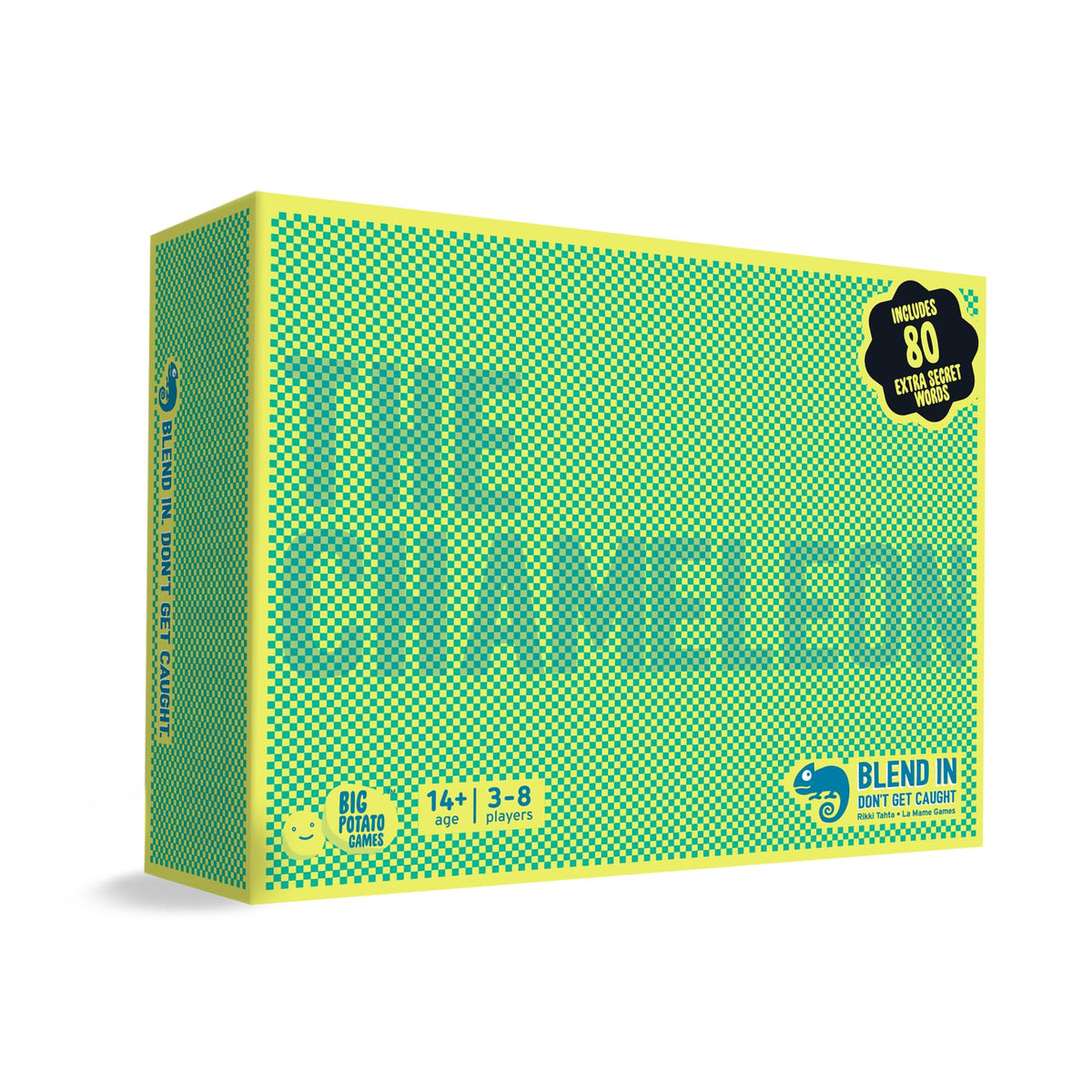Big Potato The Chameleon, Preisgekröntes Brettspiel für Familien und Freunde | Enthält 80 zusätzliche geheime Wörter