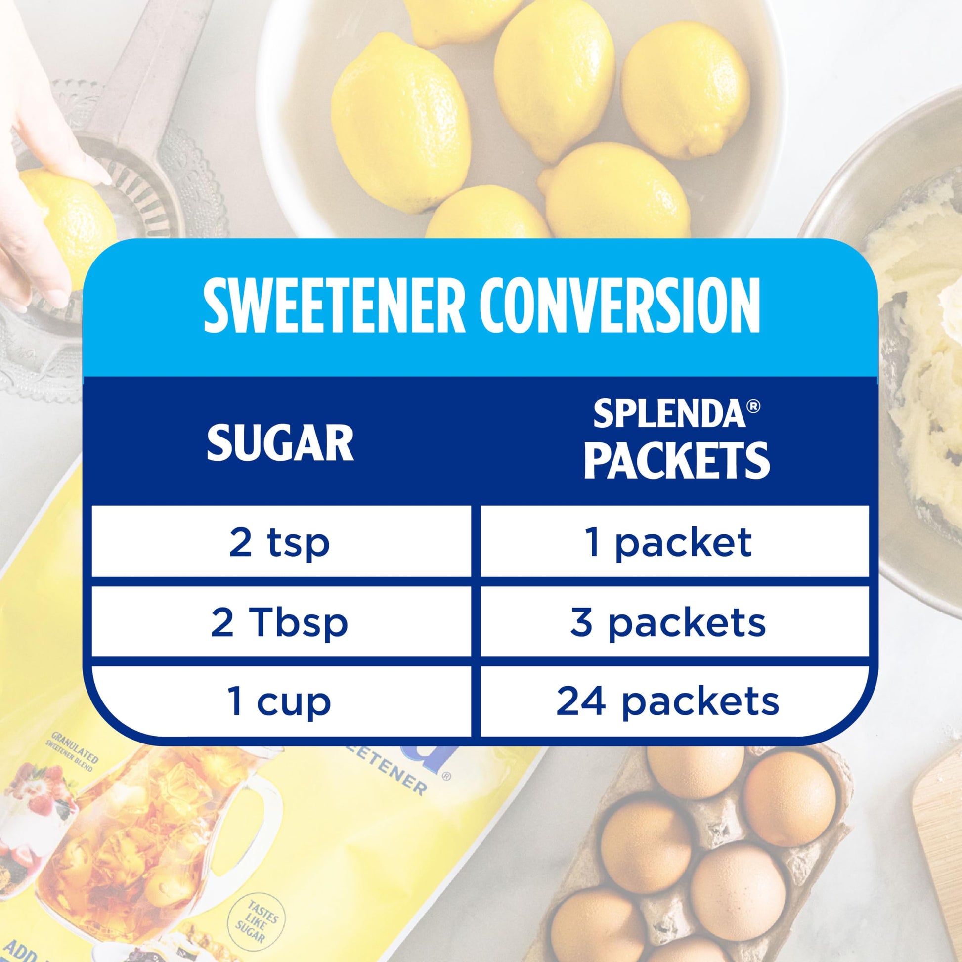 SPLENDA Zero Calorie Sweetener, 200 Count Packets