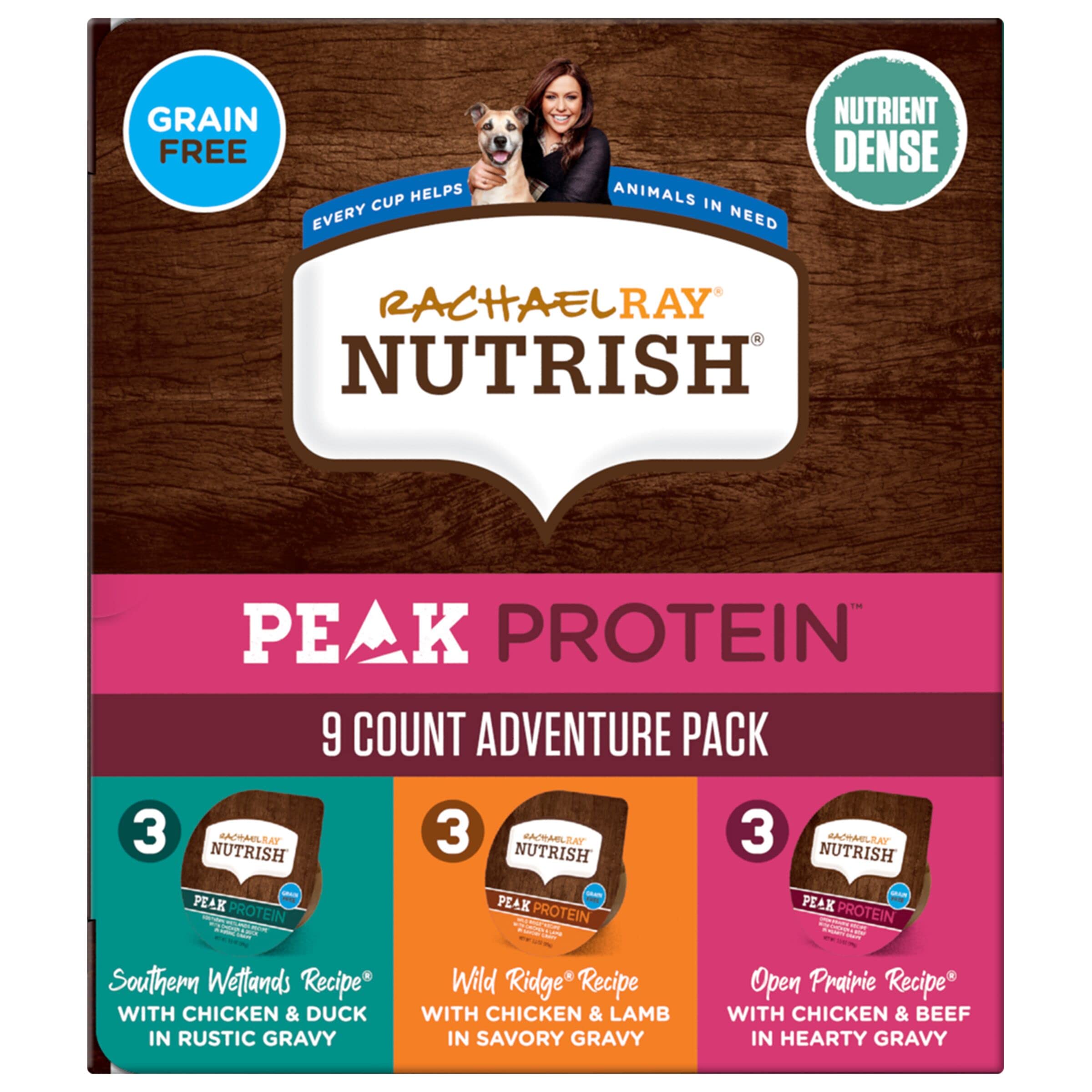 Nature’s Recipe Chicken, Salmon and Turkey Recipes Variety Pack Wet Dog Food, 12-2.75 oz. Cups, 2 Count