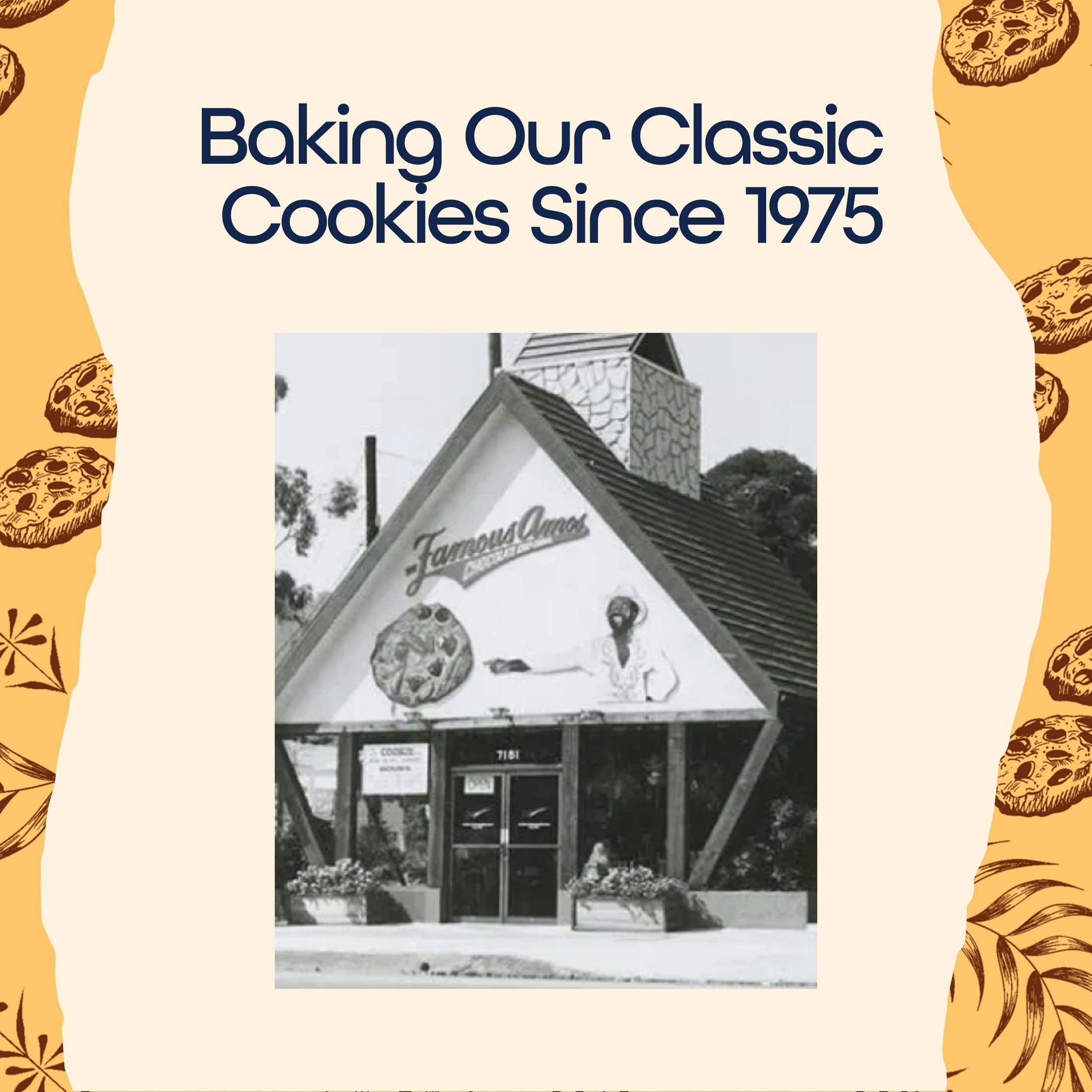 Famous Amos Chocolate Chip Cookies, Original Recipe Bite-size cookies with semi-sweet chocolate chips, 9 oz
