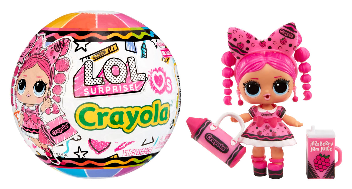 LOL Surprise Loves Crayola Tots – Sammlerpuppe, 7 Überraschungen, Wachsmalstift-Farbthema, limitierte Auflage, kleine Puppe, tolles Spielzeuggeschenk für Mädchen ab 3 Jahren