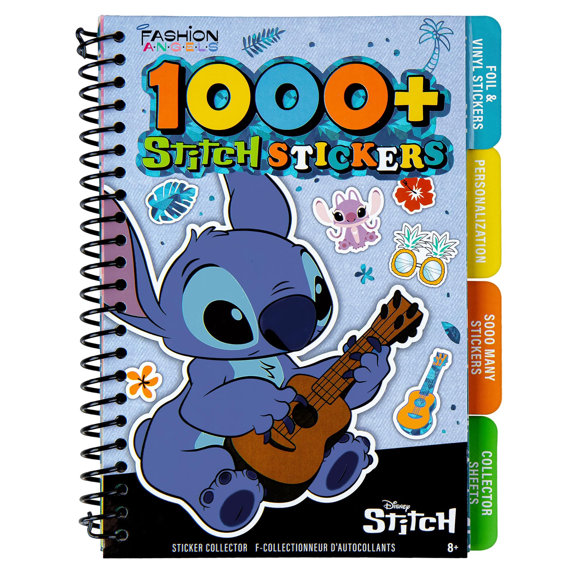 Fashion Angels Disney Stitch Stickerbuch, enthält über 1.000 Sticker & Sammelseiten, Disney Lilo & Stitch Sticker, ideal zum Verzieren von Notizbüchern für Kinder & mehr