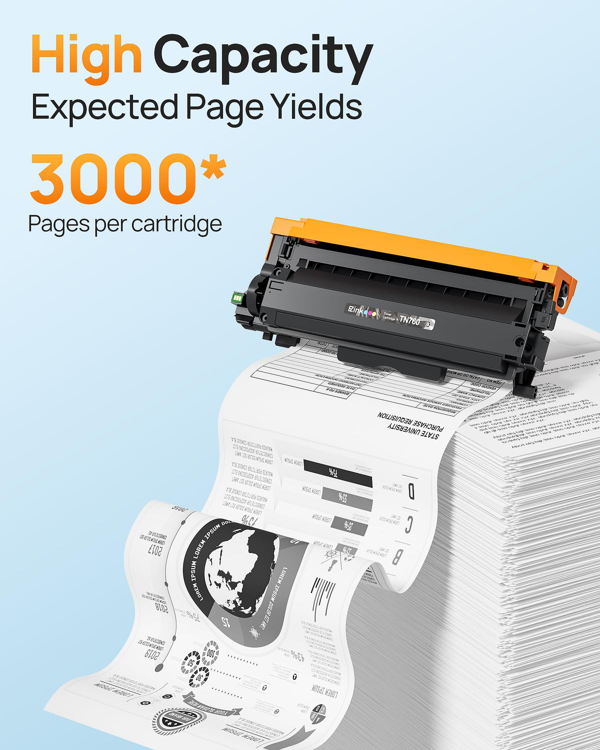 E-Z Ink خراطيش حبر TN760 متوافقة كبديل لأحبار Brother TN-760 TN730 TN-730 للاستخدام مع HL-L2350DW HL-L2395DW HL-L2390DW HL-L2370DW MFC-L2750DW MFC-L2710DW DCP-L2550DW (أسود، 4 عبوات)
