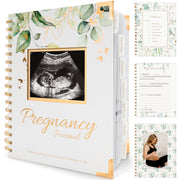 Pregnancy Journal for First Time Moms Gifts - 90 Pages Hardcover Pregnancy Memory Book, Beautiful & Cute Baby Book Keepsake, Ultrasound Baby Scrapbook, Mom To Be Gift (Alpine)