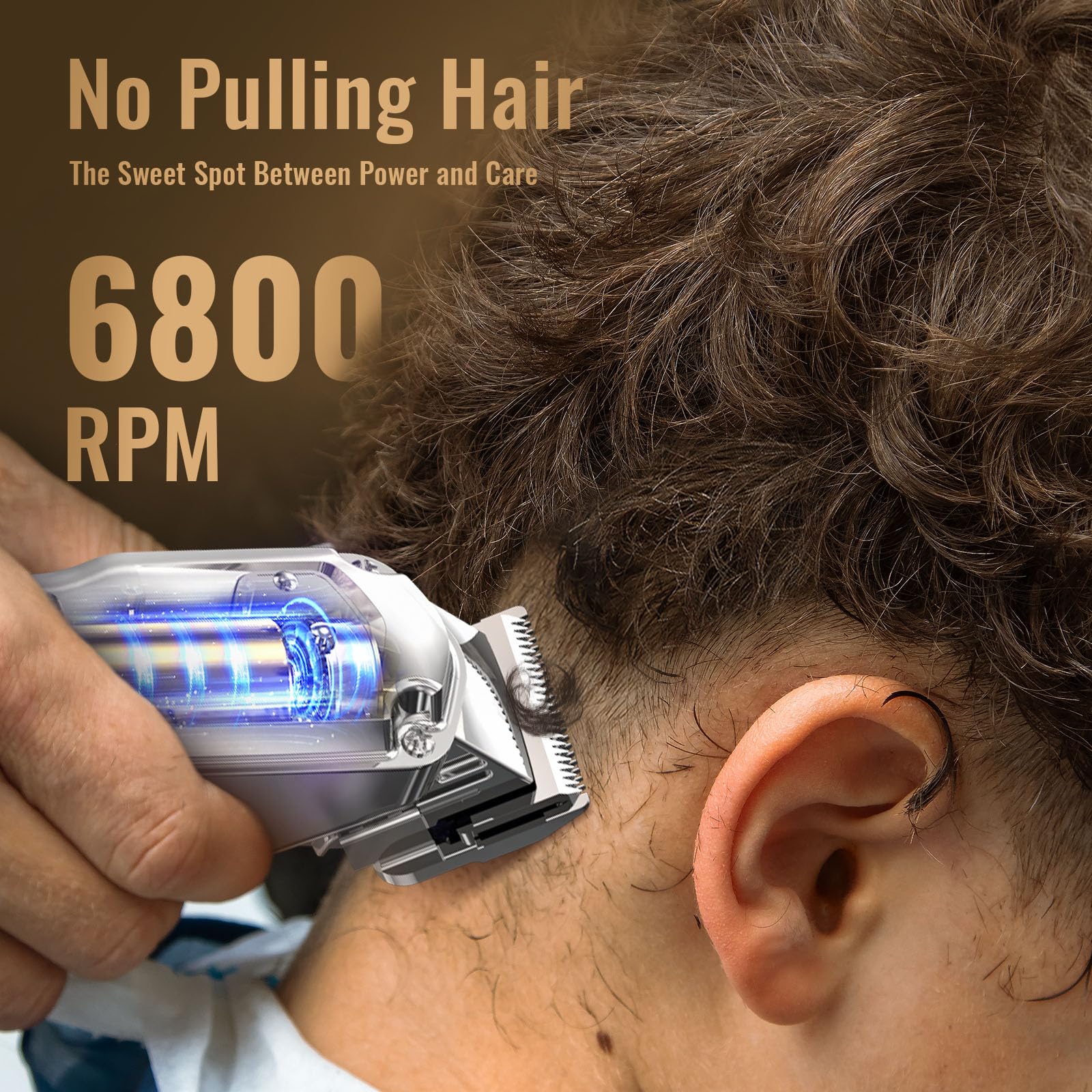 Jack & Rose Clippers and Trimmers Set, Cordless Hair Clippers for Men, Barber Clippers Set