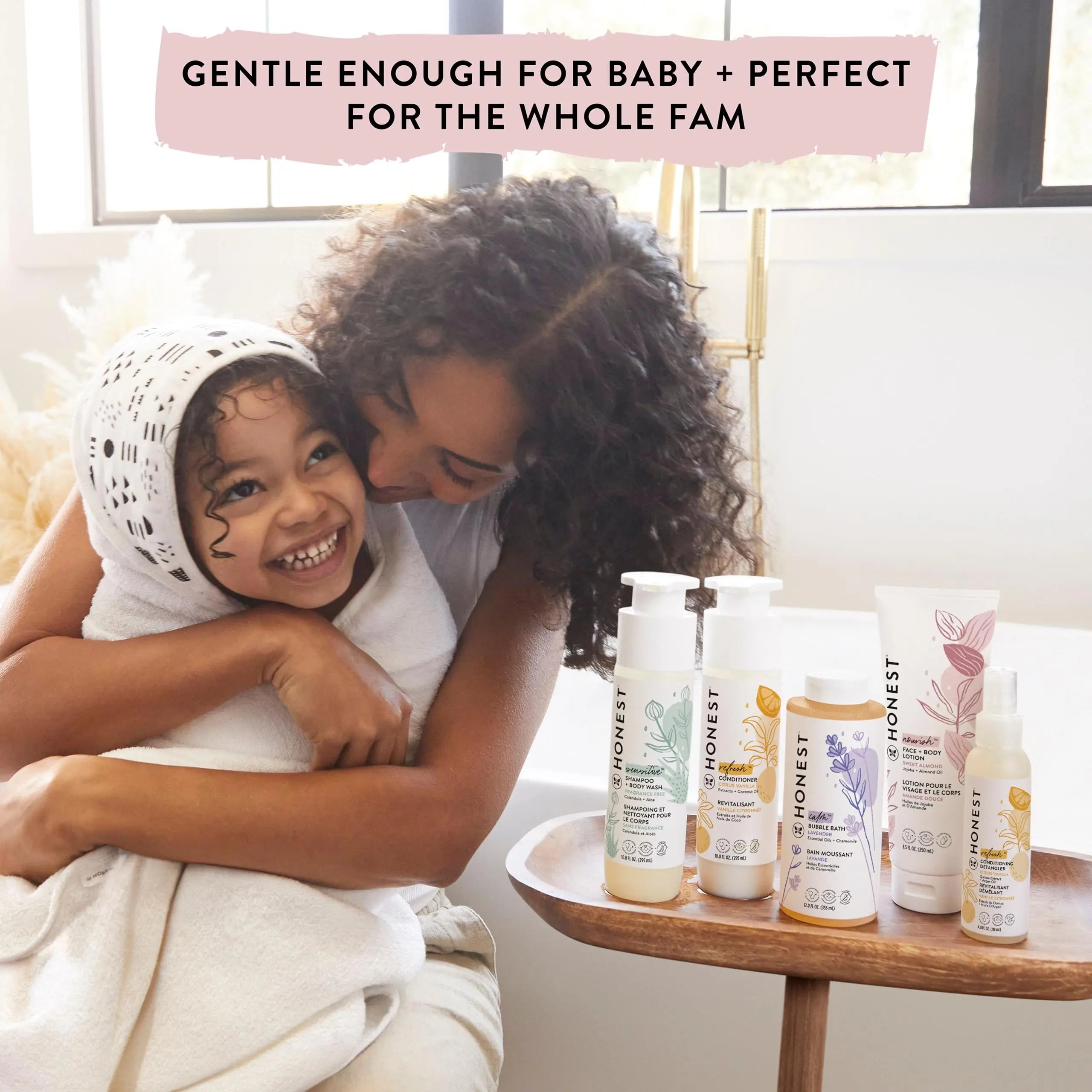 The Honest Company Foaming Bubble Bath | Gentle for Baby | Naturally Derived, Tear-free, Hypoallergenic | Lavender Calm, 12 fl oz