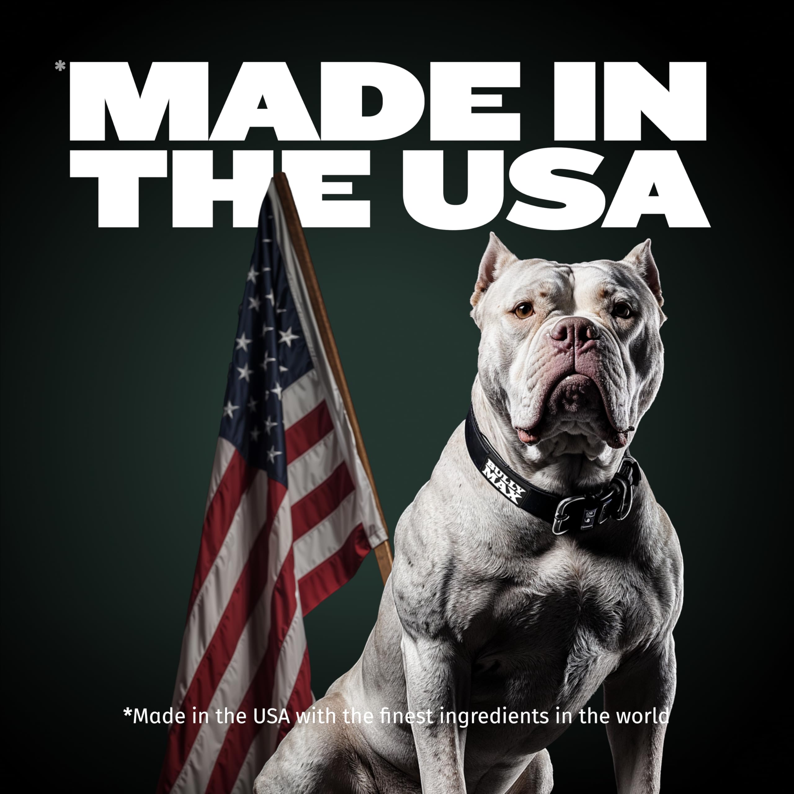 Bully Max Dry Dog Food for Adults & Pupppies - High Protein & Fat for Muscle & Weight Gain - High Performance Dog Food Supplements - Small & Large Breed Dogs (535 Calories Per Cup), Chicken, 5lb Bag