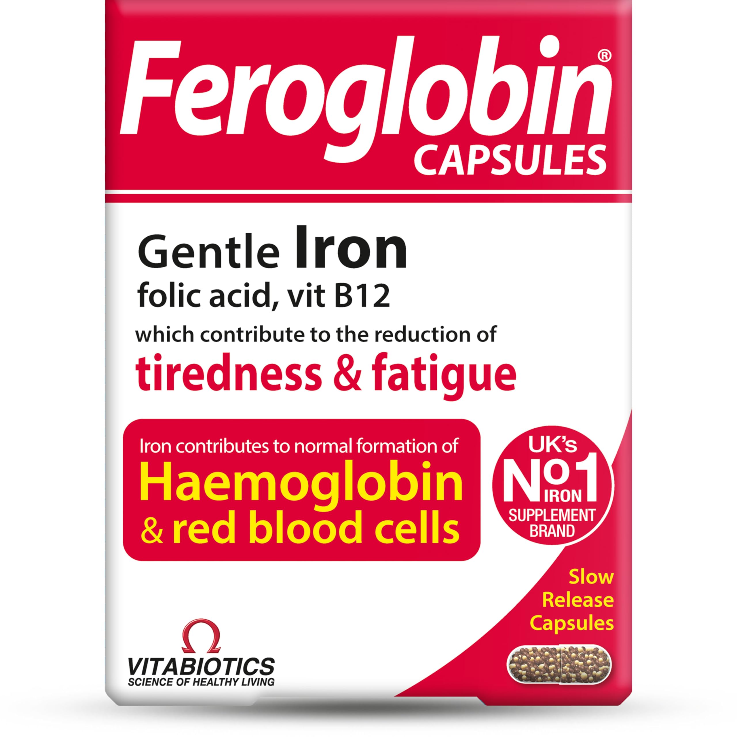 Feroglobin Vitabiotics Bio Vitamin- und Mineralstoffkapseln 30 Kapseln