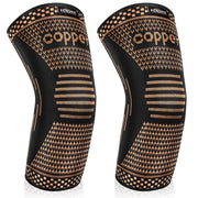 FCNUSX Copper Elbow Brace Compression Sleeves for Pain Relief Men Women, Arm Support Forearm Pads Braces for Tendonitis,Tennis, Golfers, Arthritis, Weight lifting