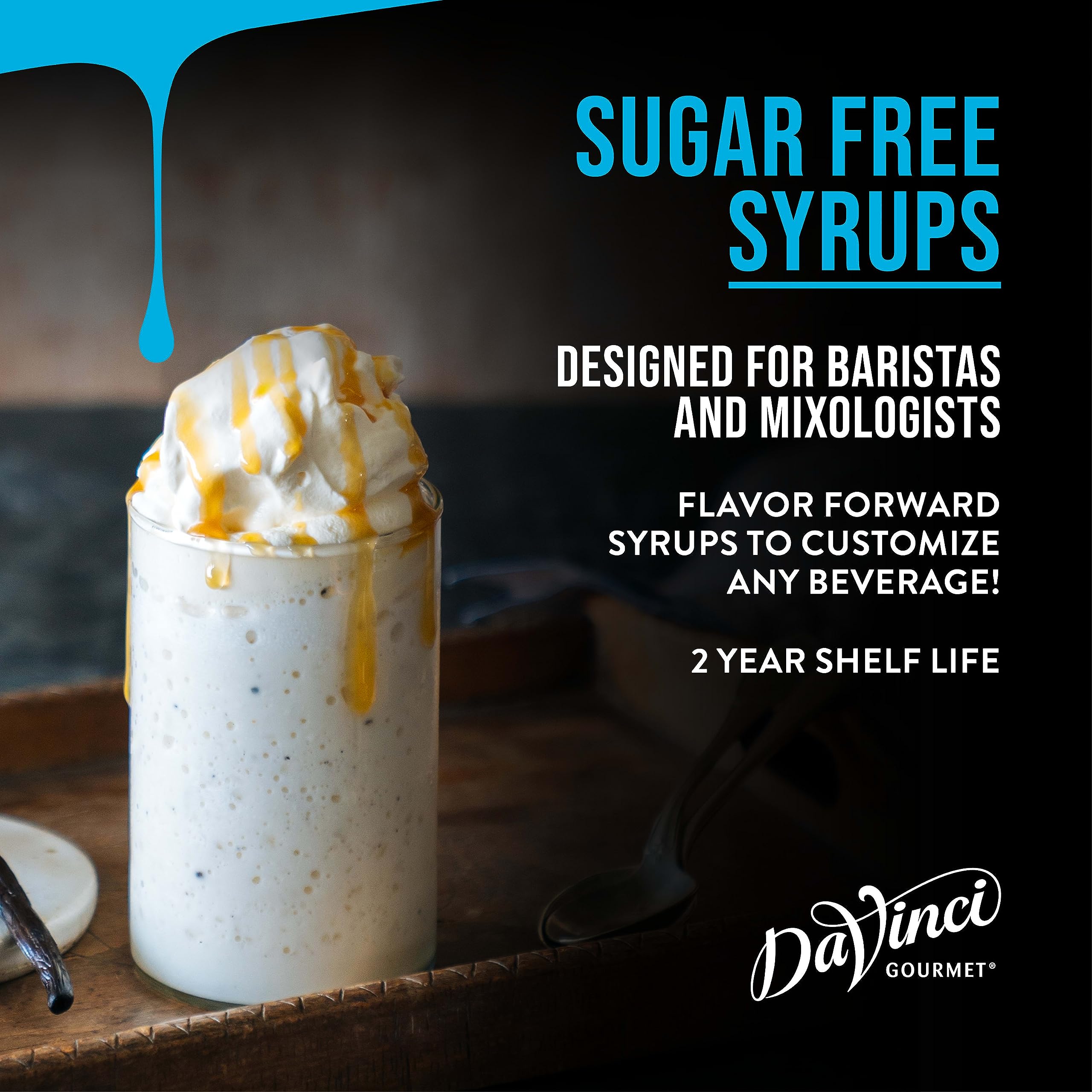 DaVinci Gourmet Sugar-Free Caramel Syrup, 25.4 Fluid Ounces (Pack of 1)