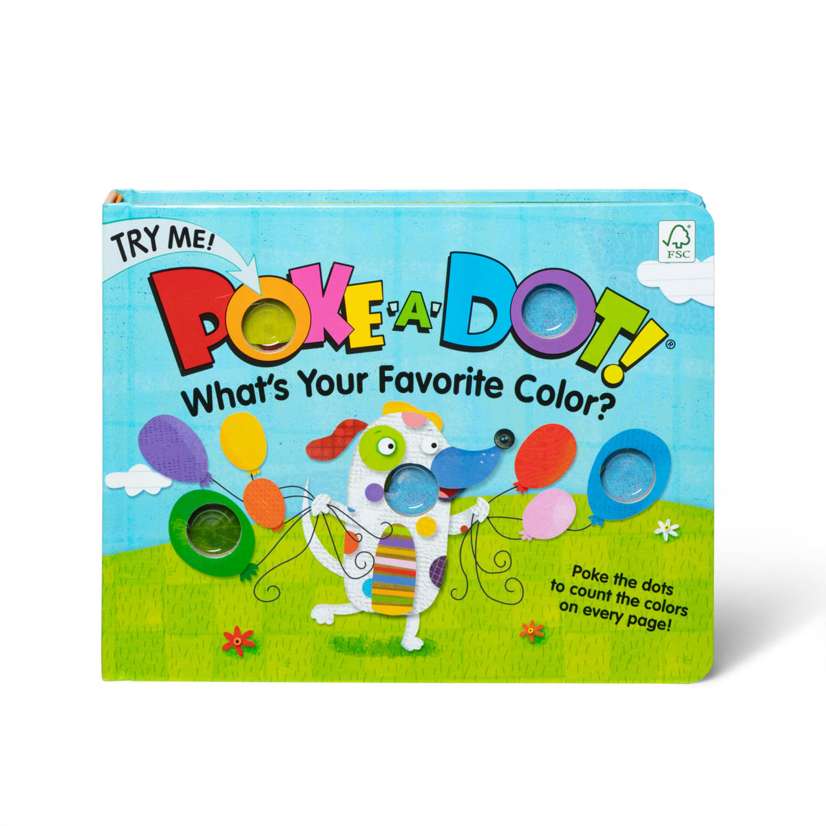 Melissa & Doug Kinderbuch – Poke-a-Dot: What's Your Favorite Color (Pappbuch mit Popp-Tasten) – FSC-zertifiziert