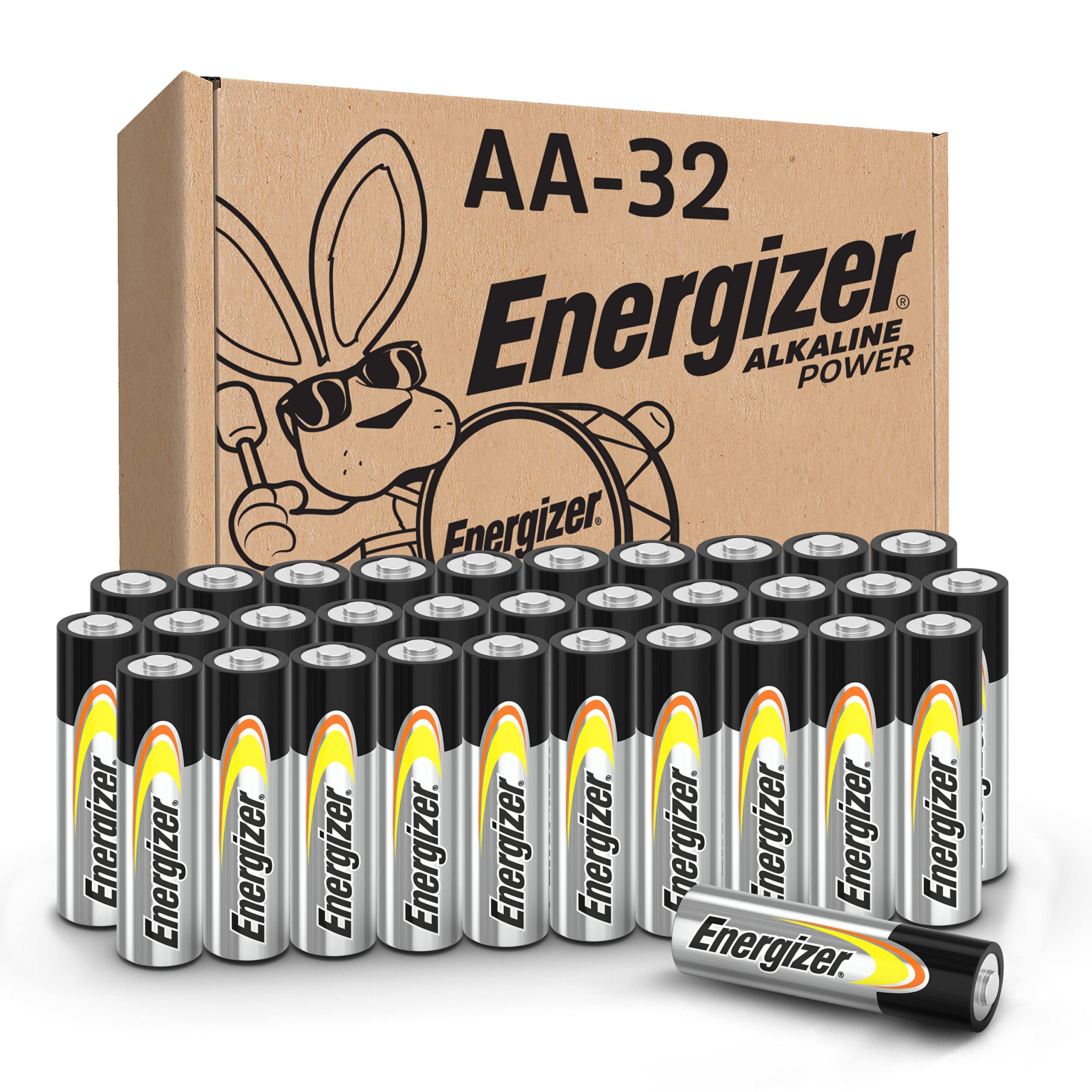 Energizer AA Alkaline Power Batterien, 32er Pack AA-Alkalibatterien