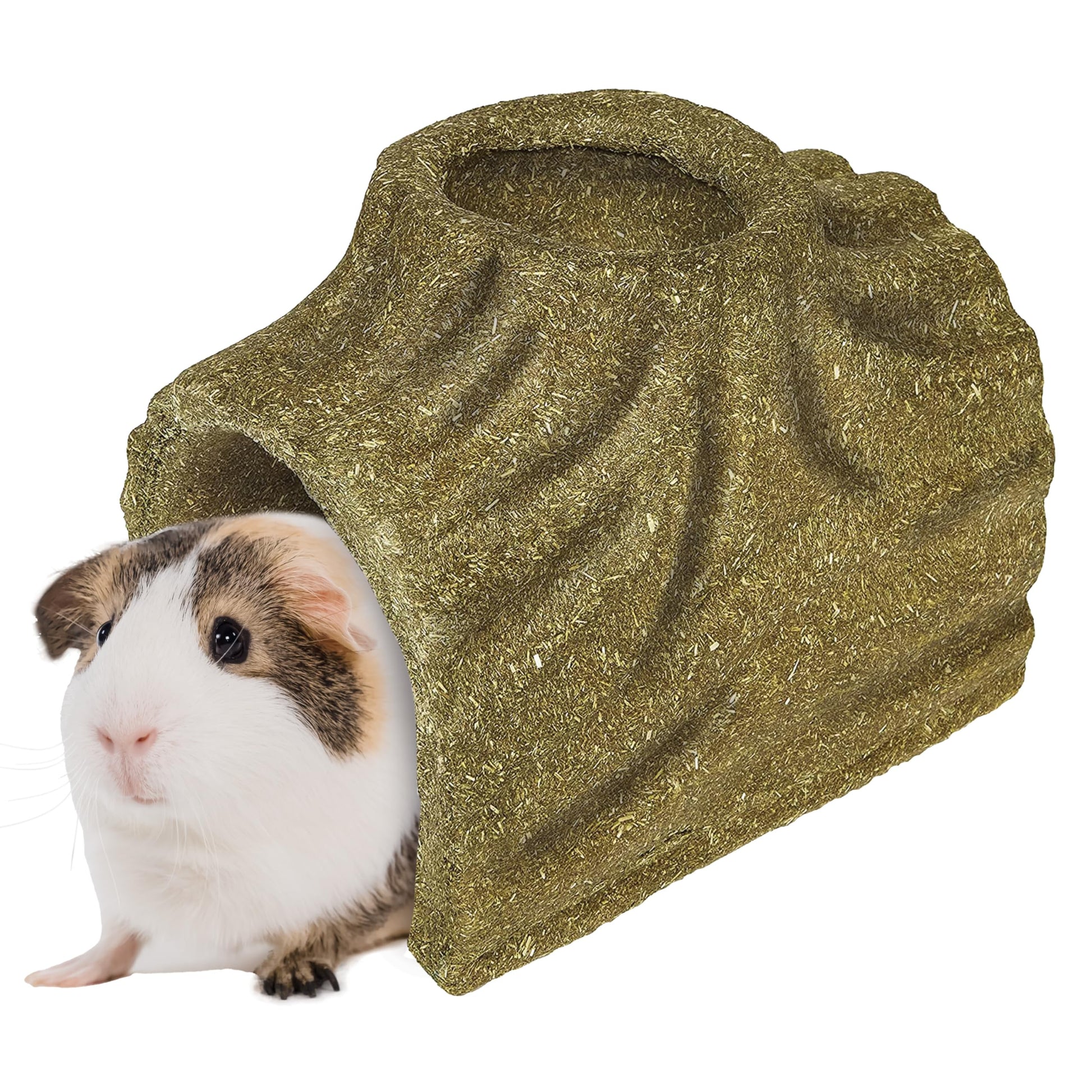 Kaytee Premium Timothy Treat Hideout For Pet Rabbits, Guinea Pigs, and Chinchillas, Large