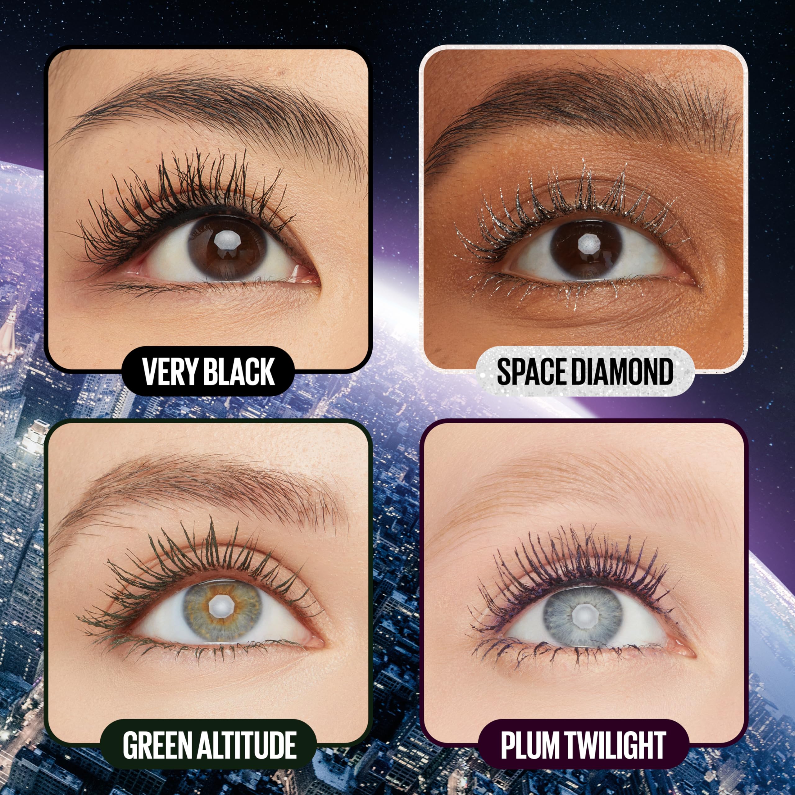 Maybelline Lash Sensational Sky High Washable Mascara Makeup, Volumizing, Lengthening, Defining, Curling, Multiplying, Buildable Formula, Blackest Black, 1 Count