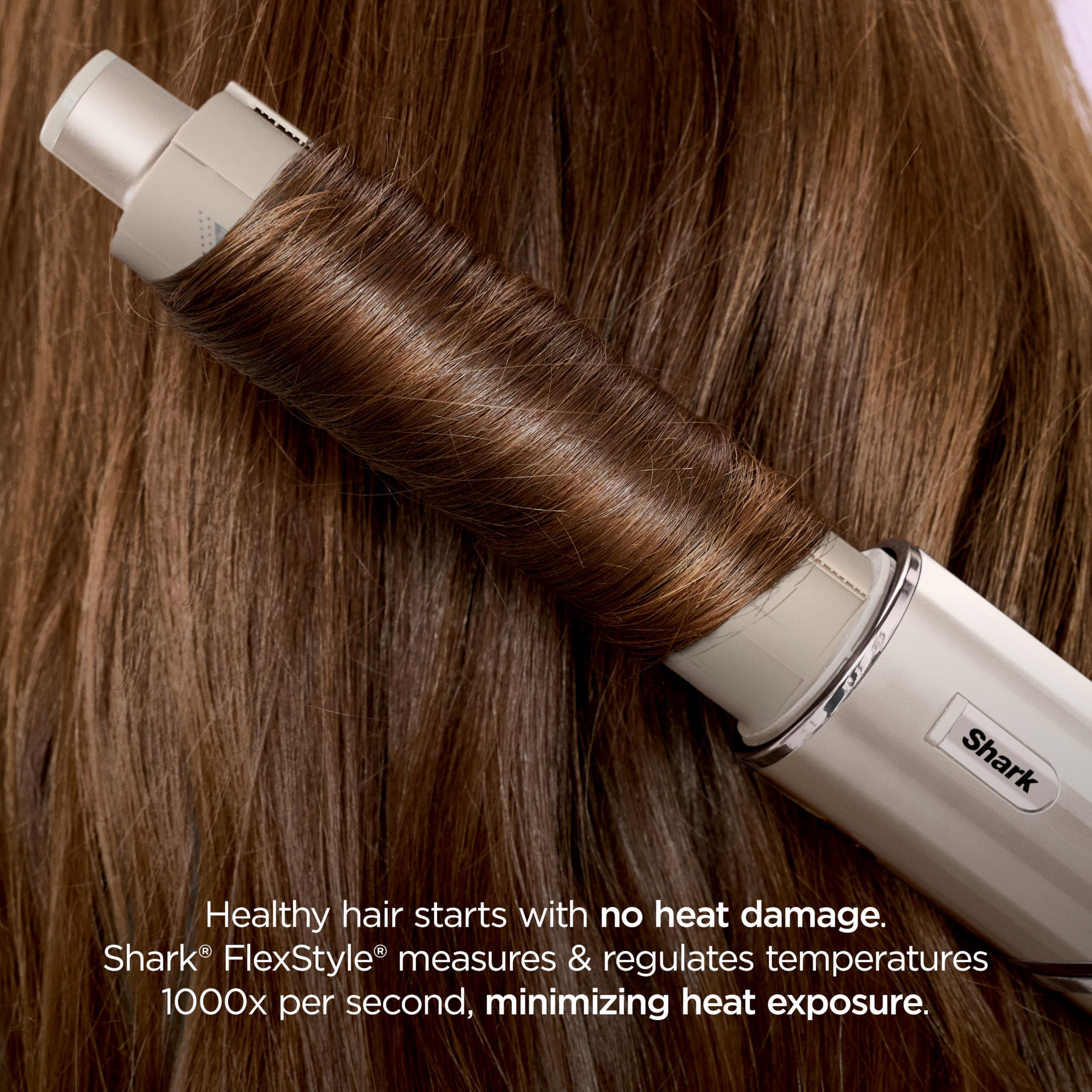 Shark HD430 FlexStyle Air Styling & Drying System, Powerful Hair Dryer Brush & Multi-Styler with Auto-Wrap Curlers, Paddle Brush, Oval Brush, Concentrator Attachment, Stone