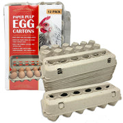 Pecking Order Paper Pulp Egg Cartons - 12 Pack Grey