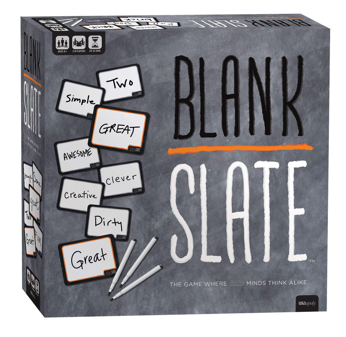 Blank Slate – Das Spiel, bei dem sich große Geister gleichen | Unterhaltsames, familienfreundliches Wortassoziations-Partyspiel | Die beste Wahl für den Spieleabend! | Tolles Familiengesellschaftsspiel & perfekt für den Familienspieleabend